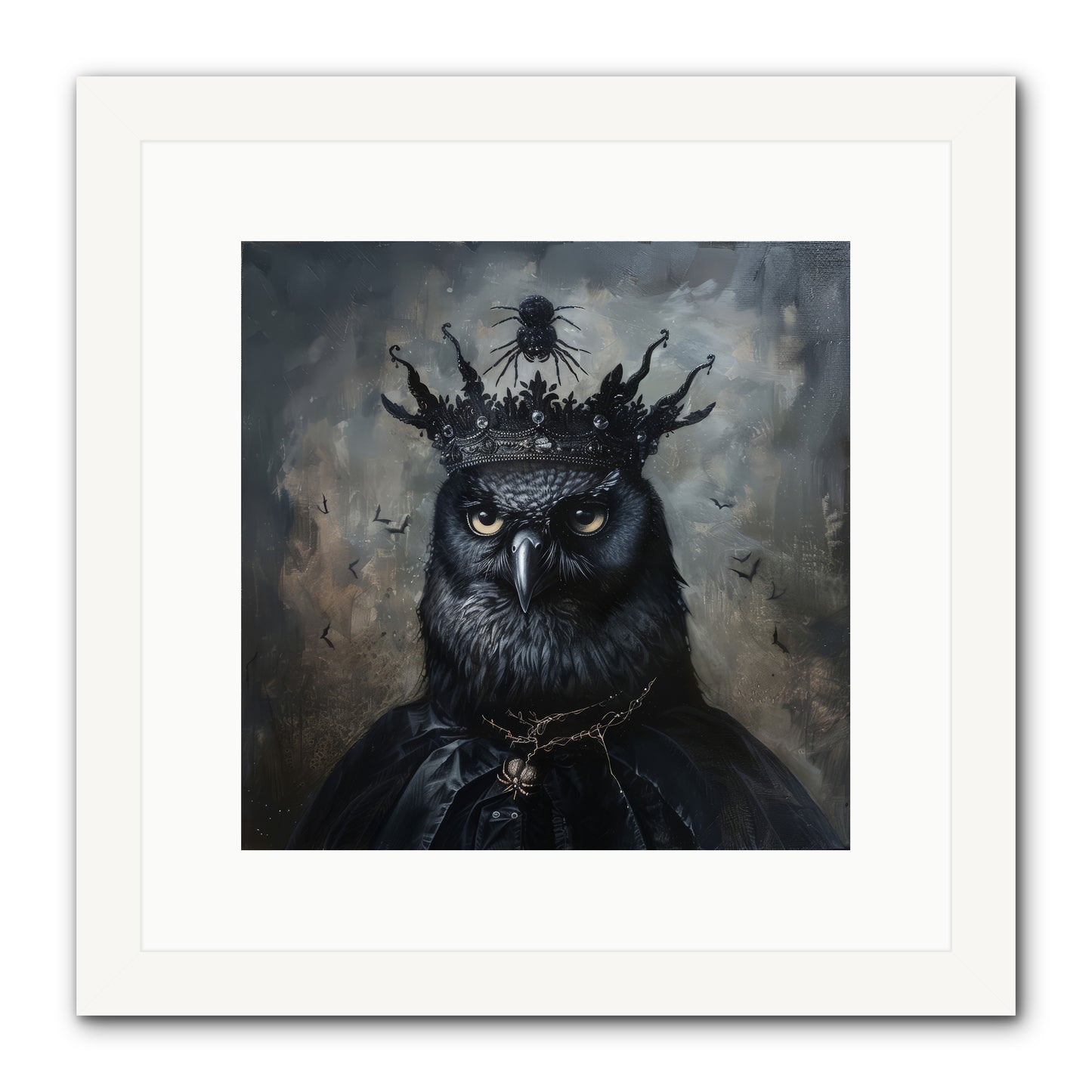 Roi de la Nuit — Roi-de-la-Nuit-12x12-Framed-Print-White.jpg