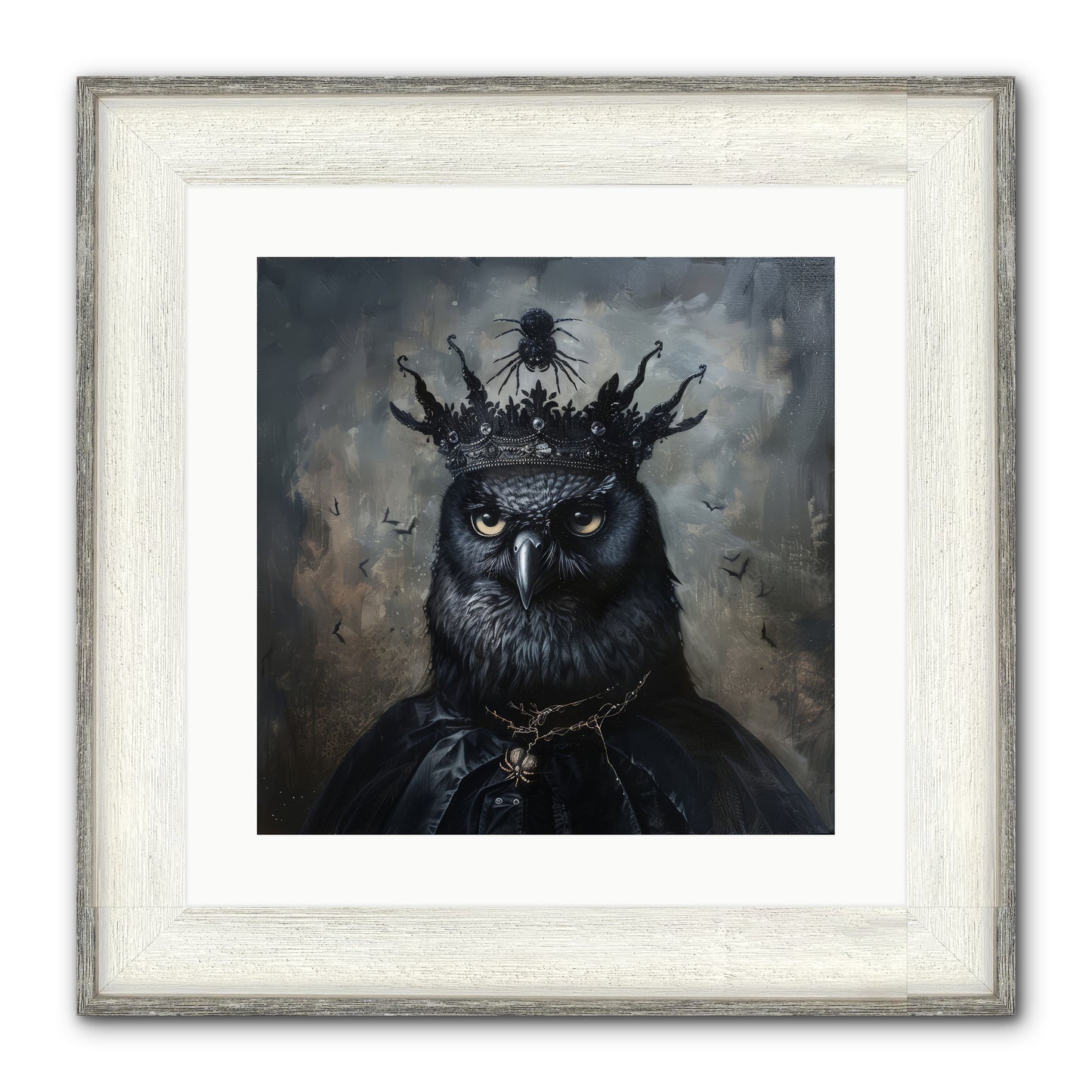 Roi de la Nuit — Roi-de-la-Nuit-16x16-Framed-Print-Driftwood-White.jpg