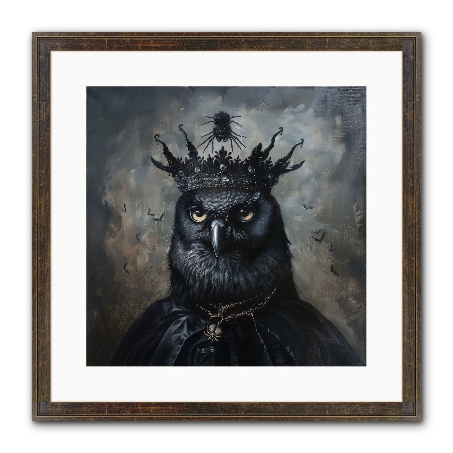 Roi de la Nuit — Roi-de-la-Nuit-16x16-Framed-Print-Slimwoods-Black-Gold.jpg