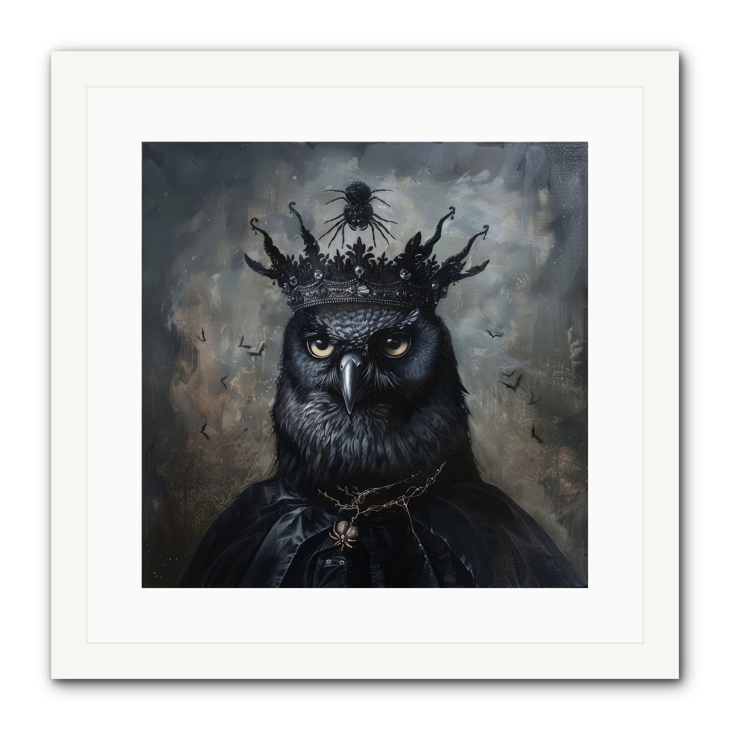 Roi de la Nuit — Roi-de-la-Nuit-16x16-Framed-Print-White.jpg