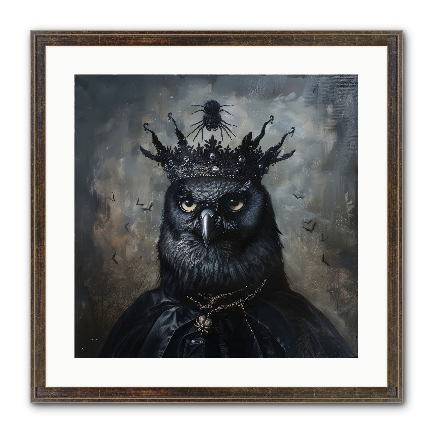 Roi de la Nuit — Roi-de-la-Nuit-20x20-Framed-Print-Slimwoods-Black-Gold.jpg