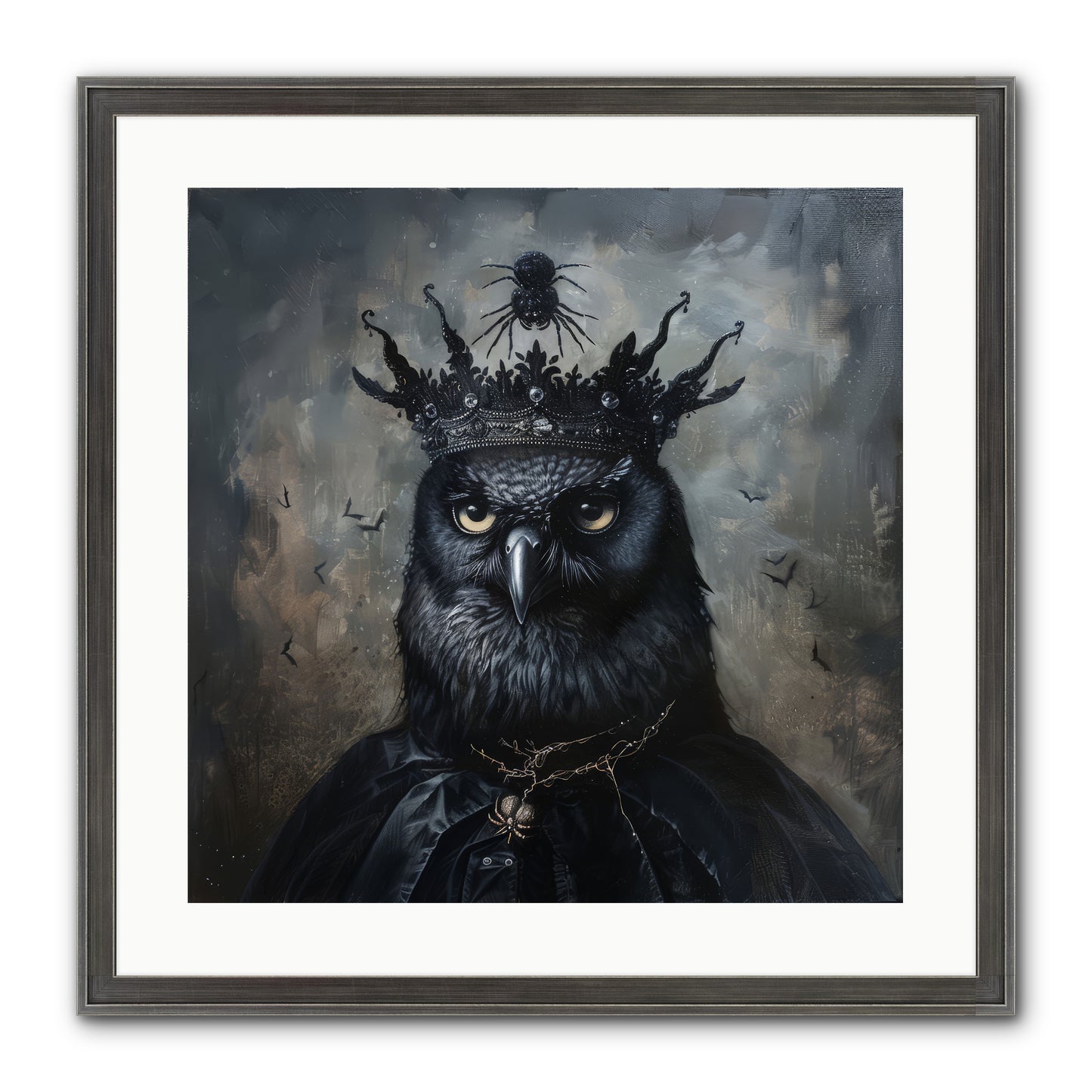 Roi de la Nuit — Roi-de-la-Nuit-20x20-Framed-Print-Slimwoods-Black-Silver.jpg