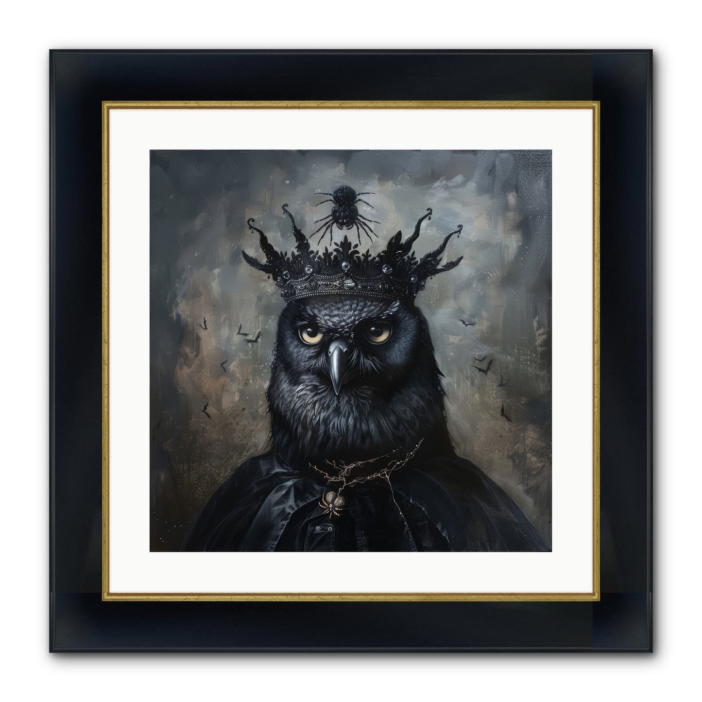 Roi de la Nuit — Roi-de-la-Nuit-20x20-Framed-Print-Wide-Black-w-Gold.jpg