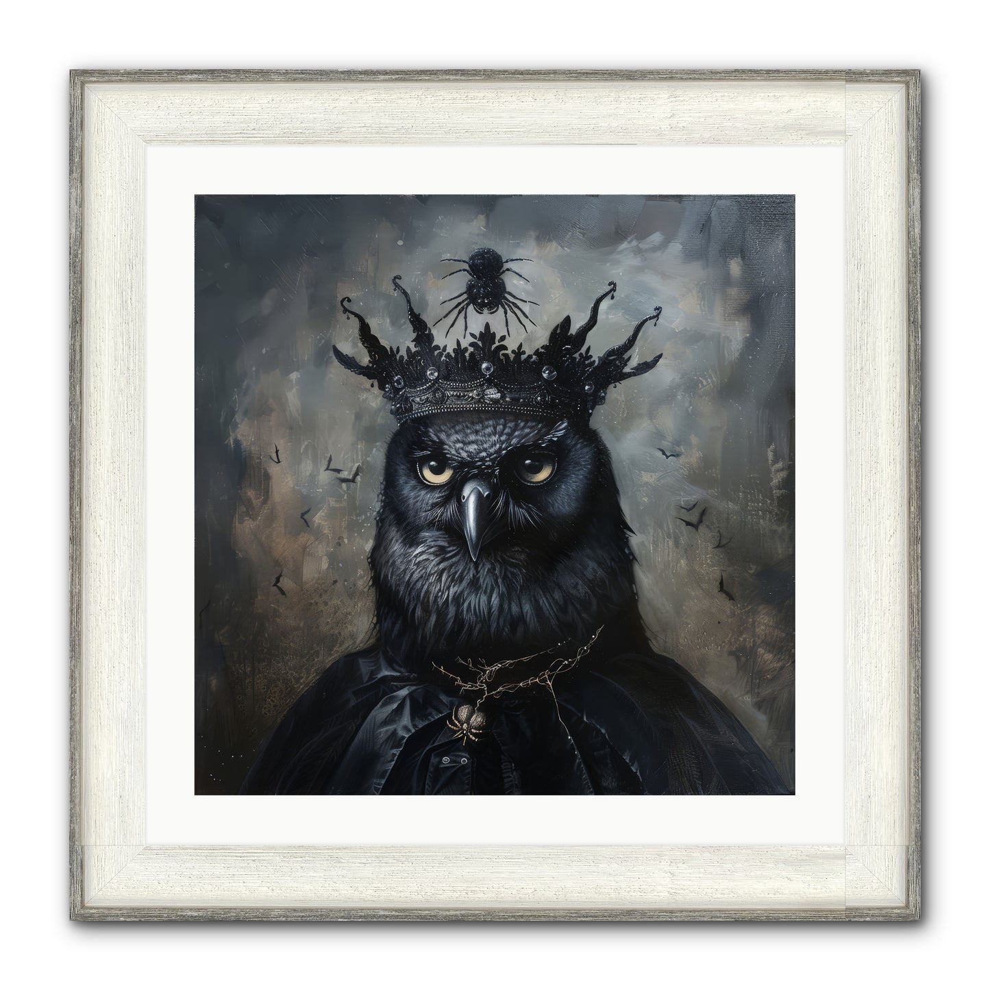 Roi de la Nuit — Roi-de-la-Nuit-24x24-Framed-Print-Driftwood-White.jpg
