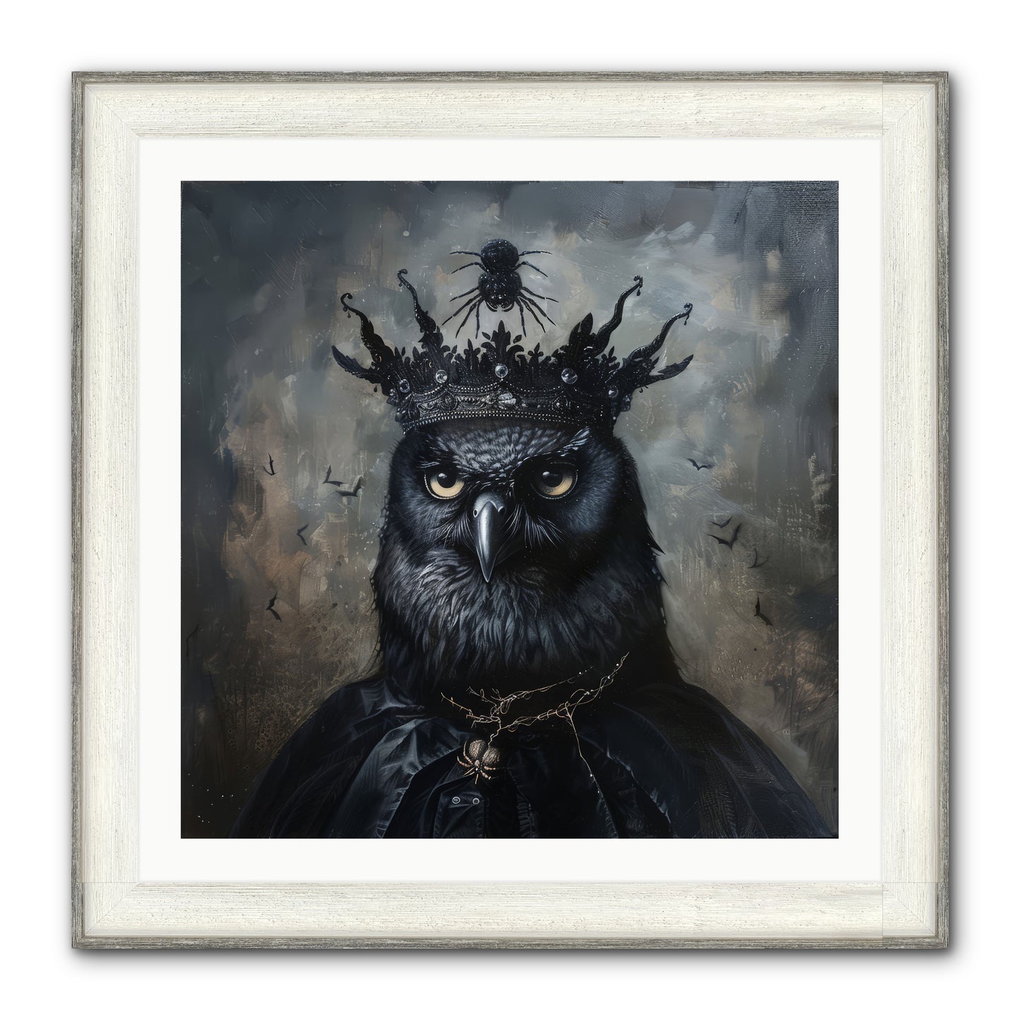 Roi de la Nuit — Roi-de-la-Nuit-30x30-Framed-Print-Driftwood-White.jpg