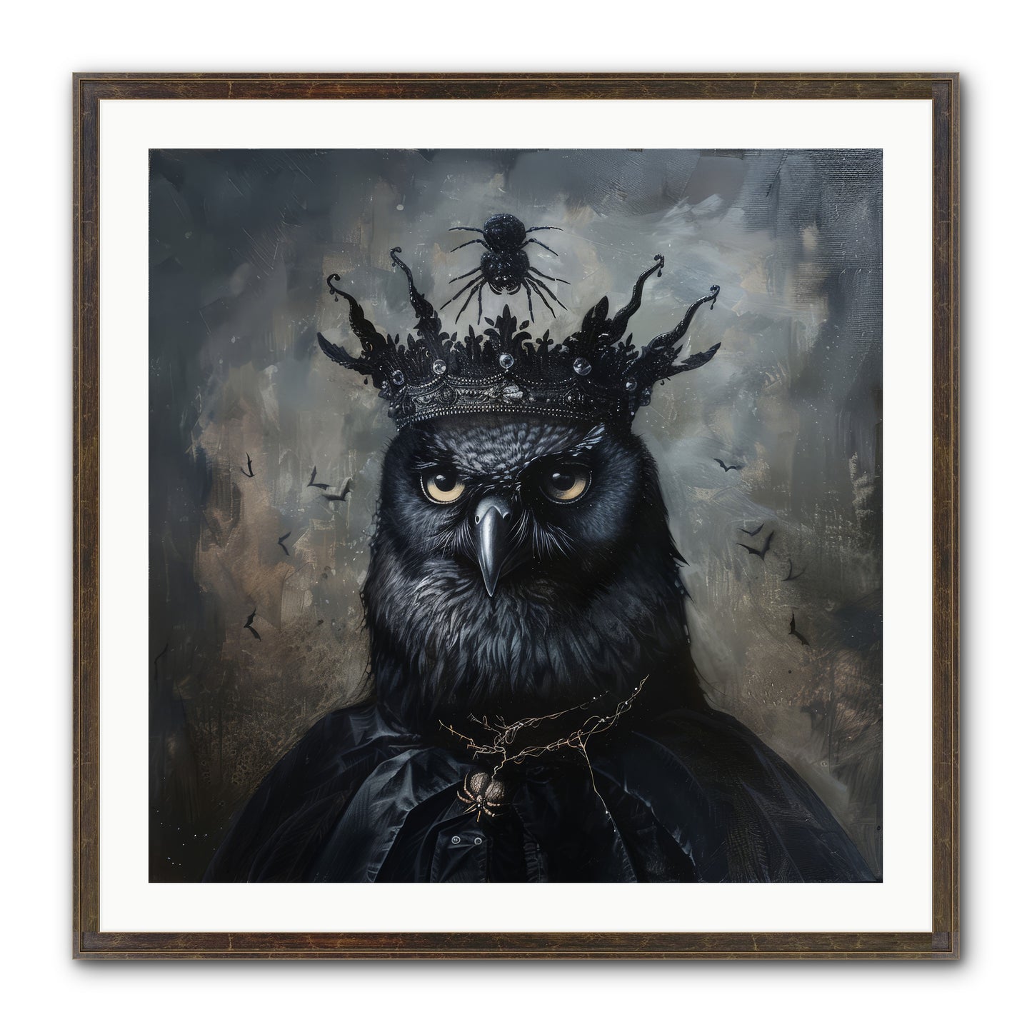 Roi de la Nuit — Roi-de-la-Nuit-30x30-Framed-Print-Slimwoods-Black-Gold.jpg