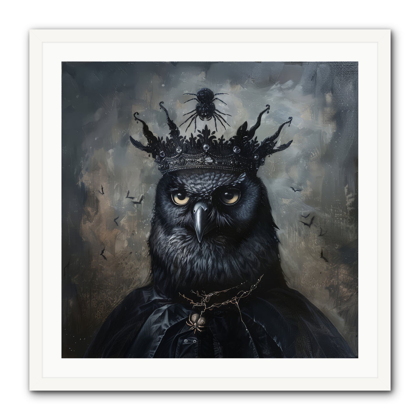 Roi de la Nuit — Roi-de-la-Nuit-30x30-Framed-Print-White.jpg