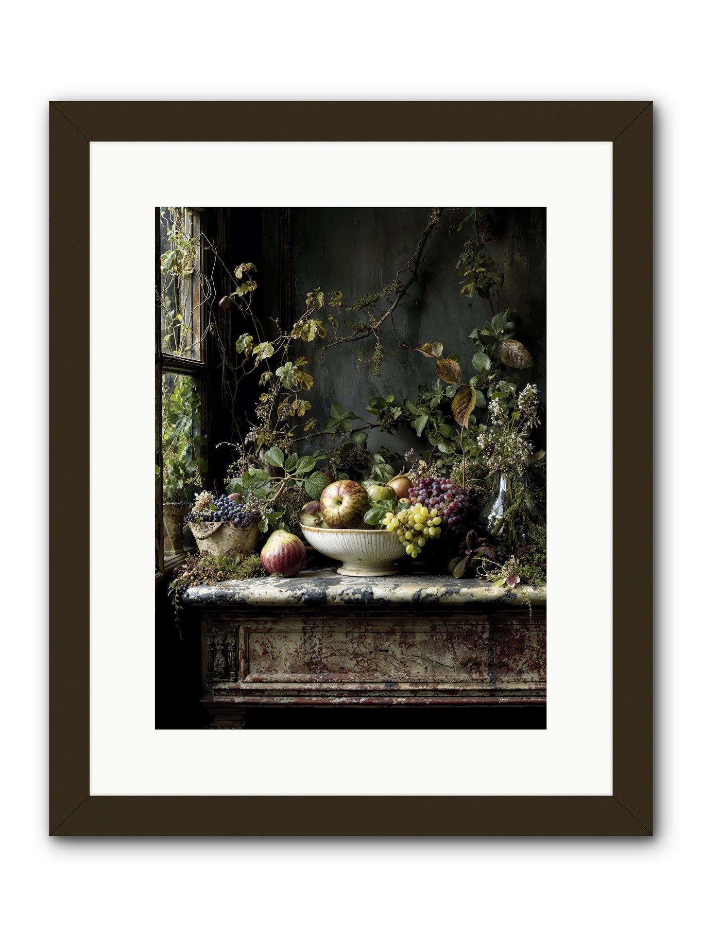 Romance finds its season -- Framed Print - Black 12x16