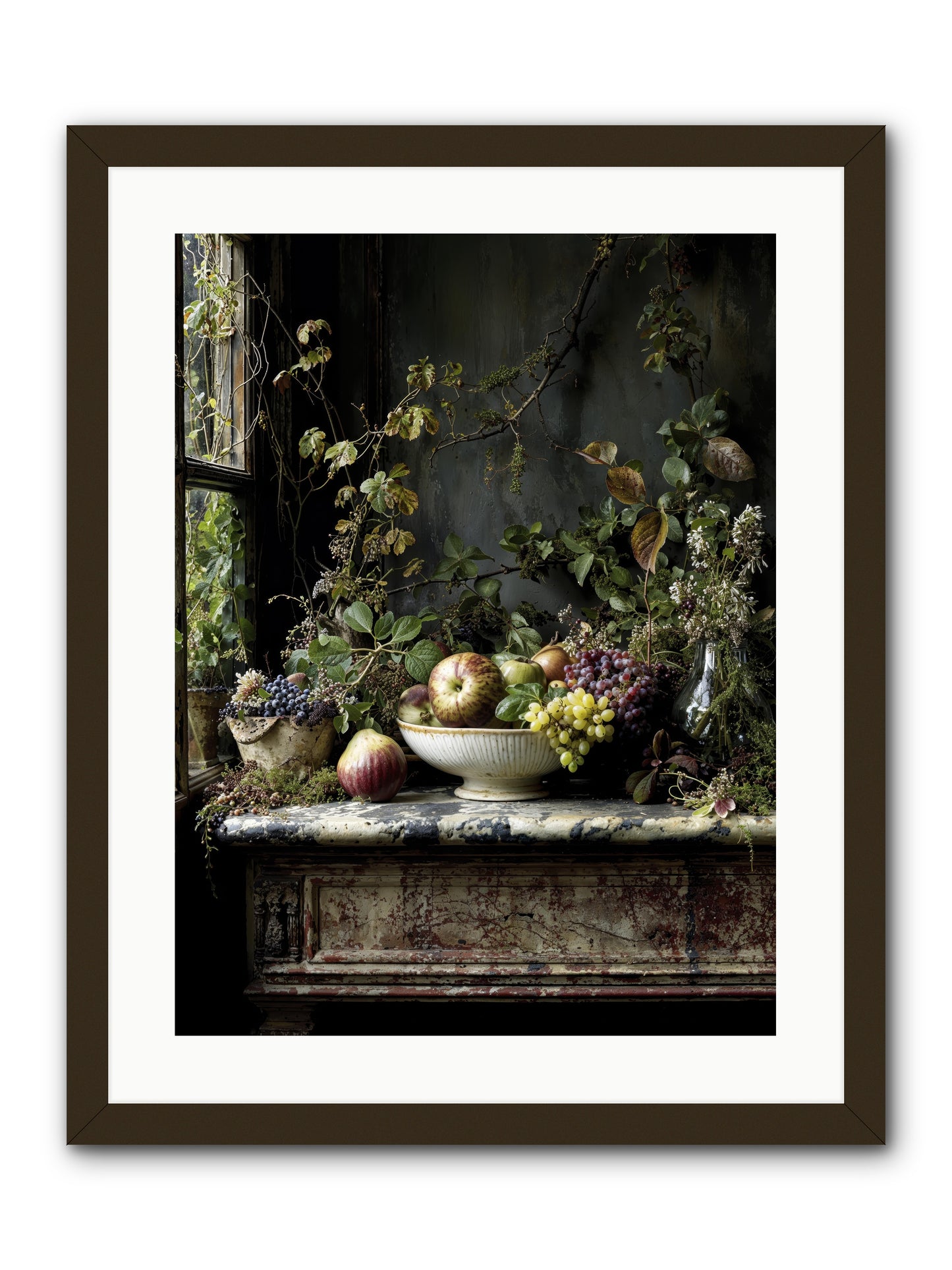 Romance finds its season -- Framed Print - Black 18x24