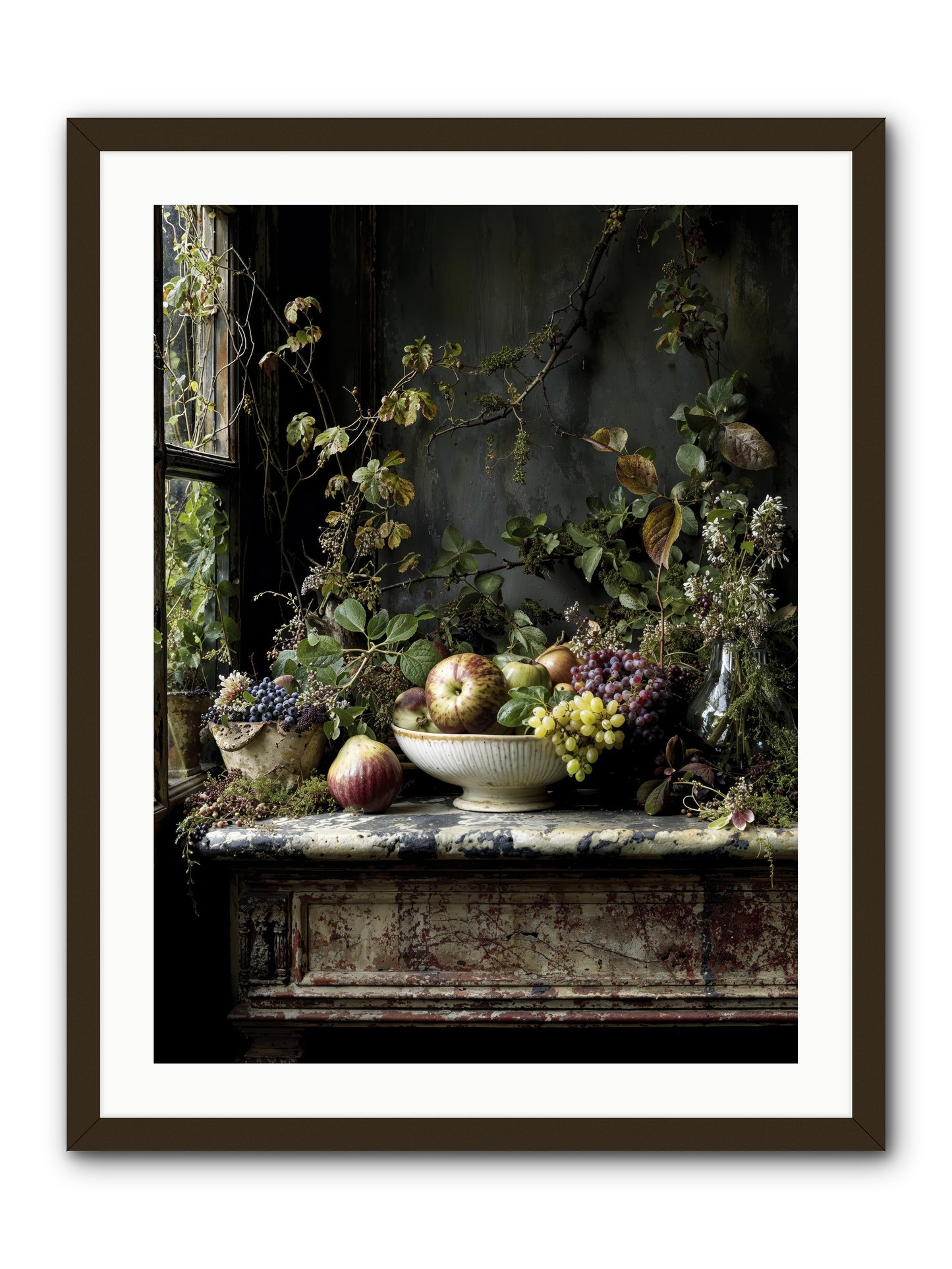 Romance finds its season -- Framed Print - Black 24x32