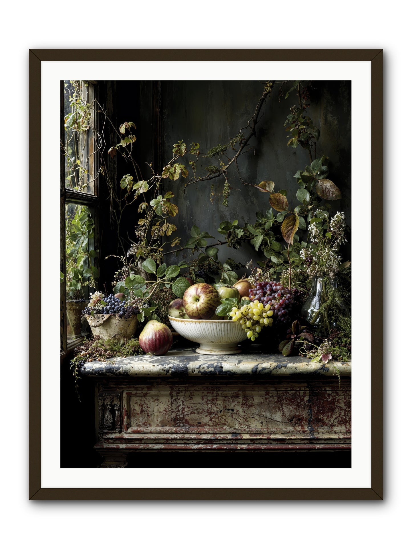 Romance finds its season -- Framed Print - Black 30x40