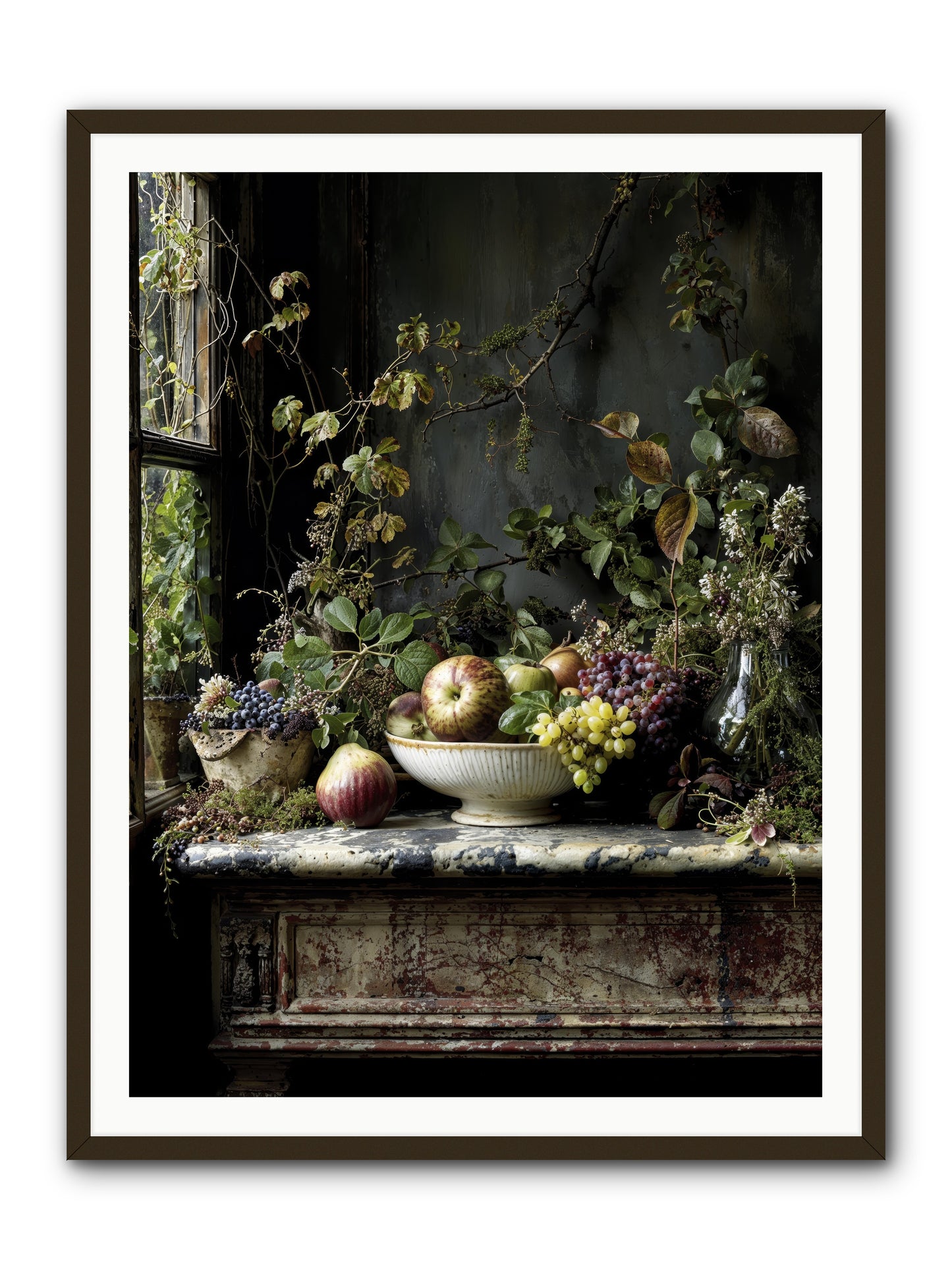 Romance finds its season -- Framed Print - Black 36x48