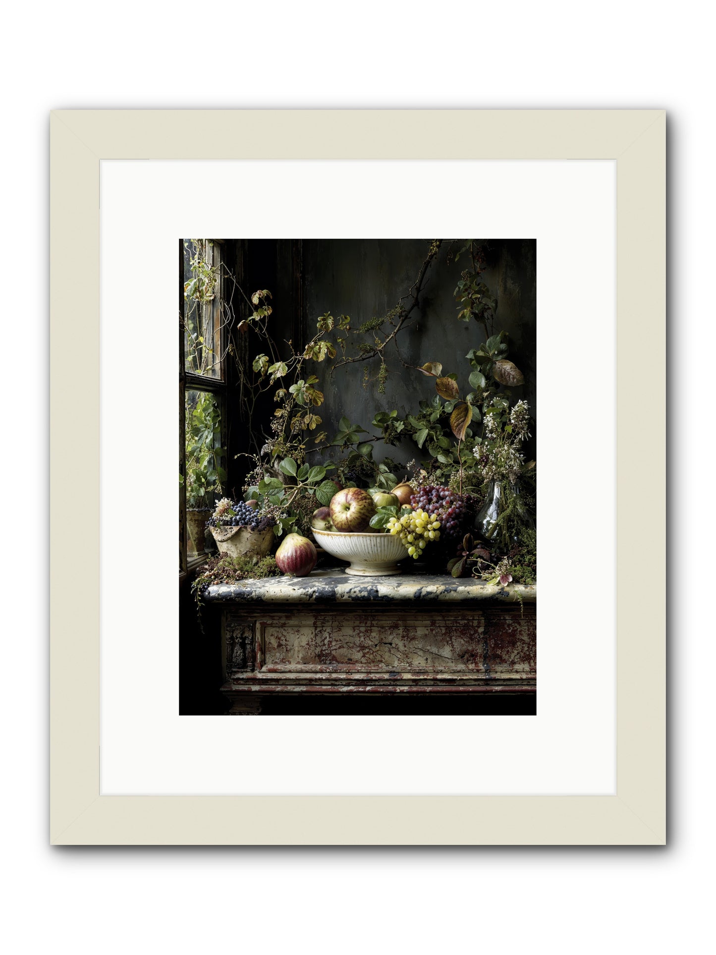 Romance finds its season -- Framed Print - White 9x12