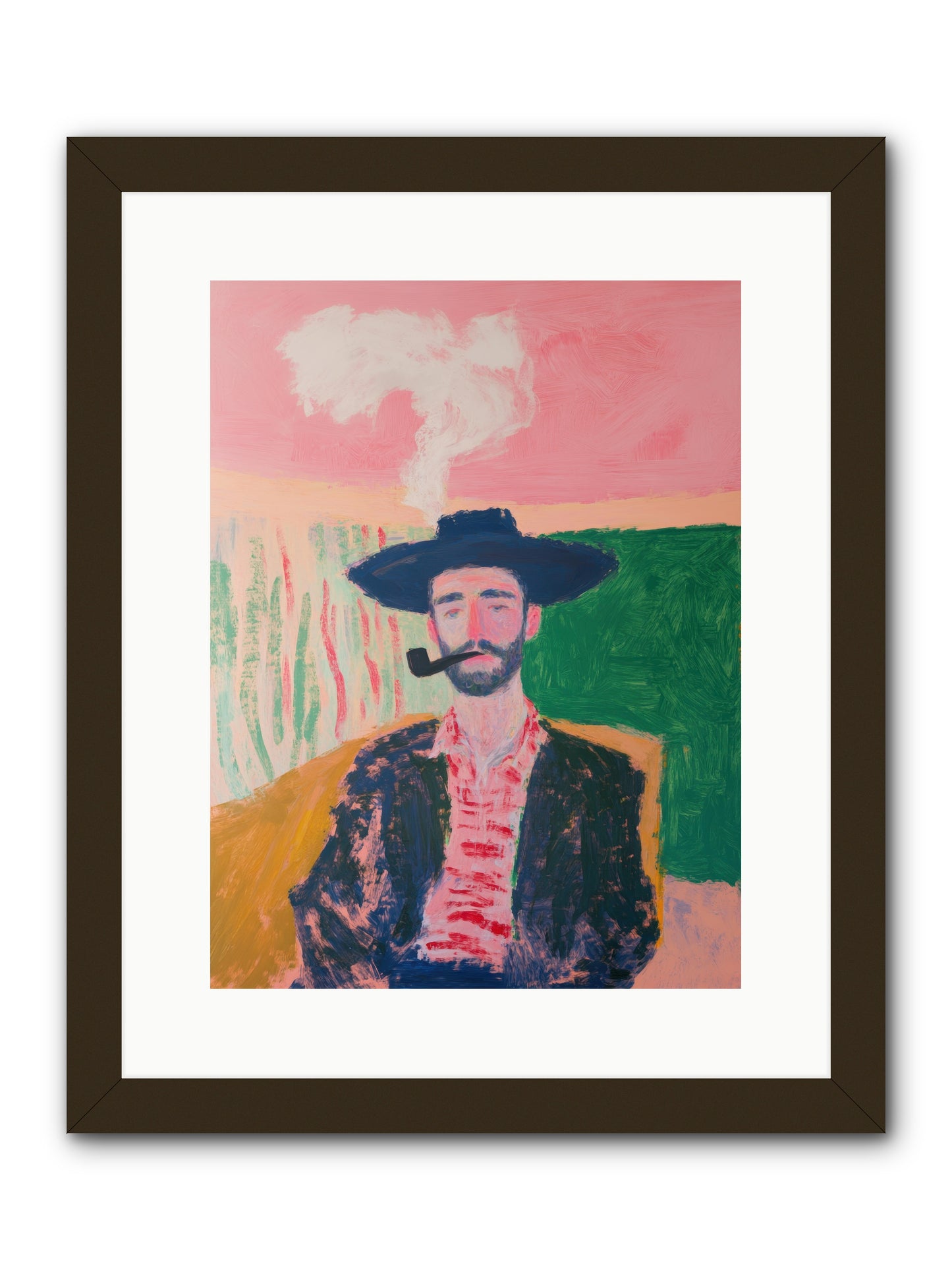 Roping Rebel -- Framed Print - Black 12x16
