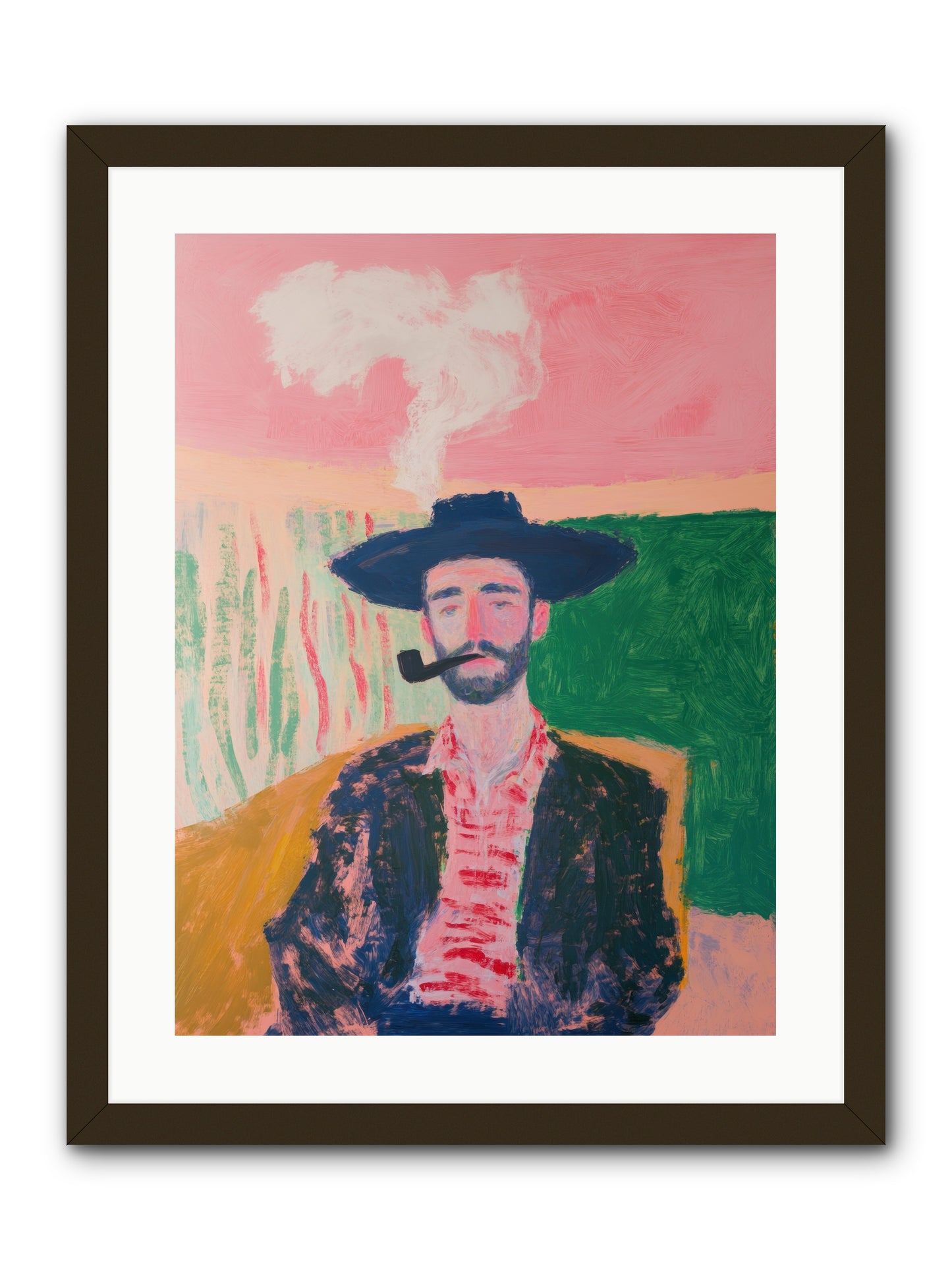 Roping Rebel -- Framed Print - Black 18x24
