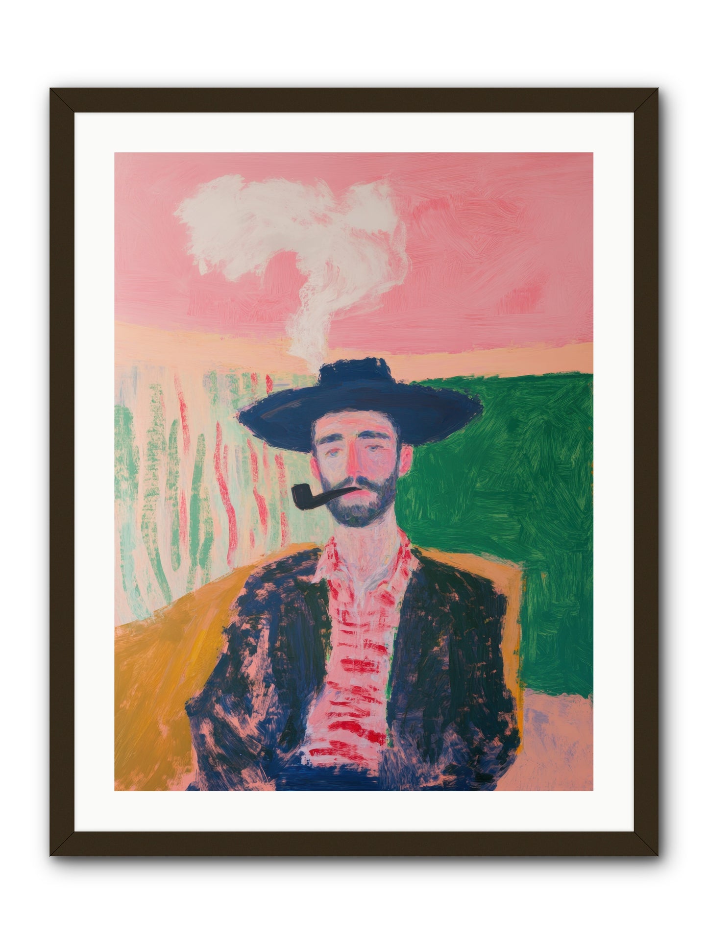 Roping Rebel -- Framed Print - Black 24x32