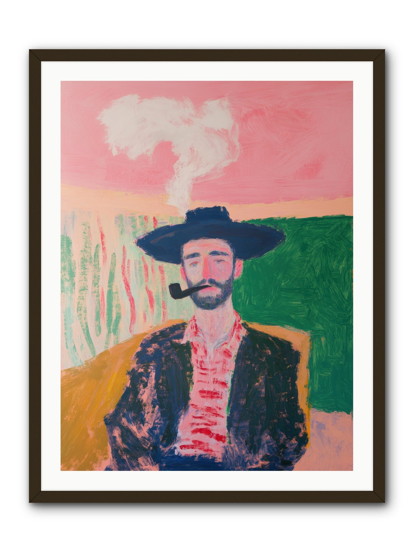 Roping Rebel -- Framed Print - Black 30x40