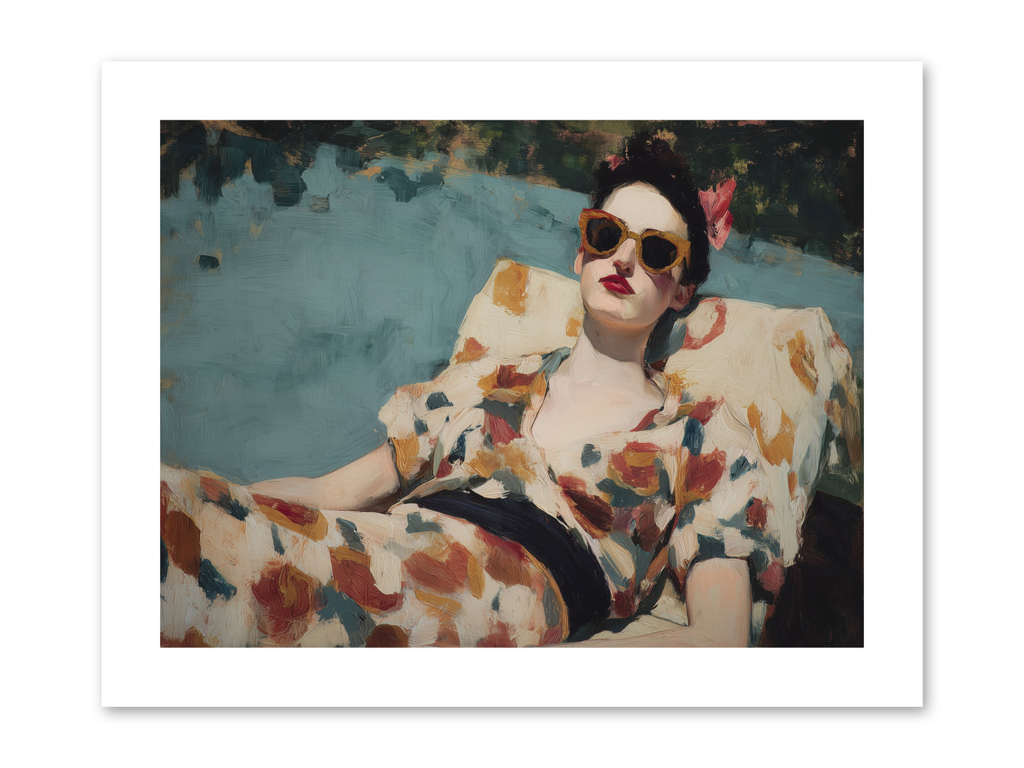 Rose-Colored Life -- Loose Canvas Print 12x9