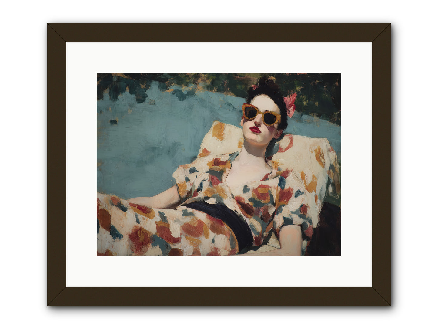 Rose-Colored Life -- Framed Print - Black 16x12