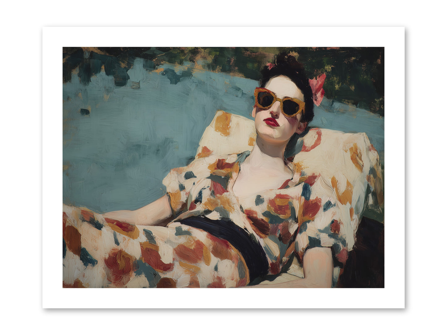Rose-Colored Life -- Loose Canvas Print 16x12