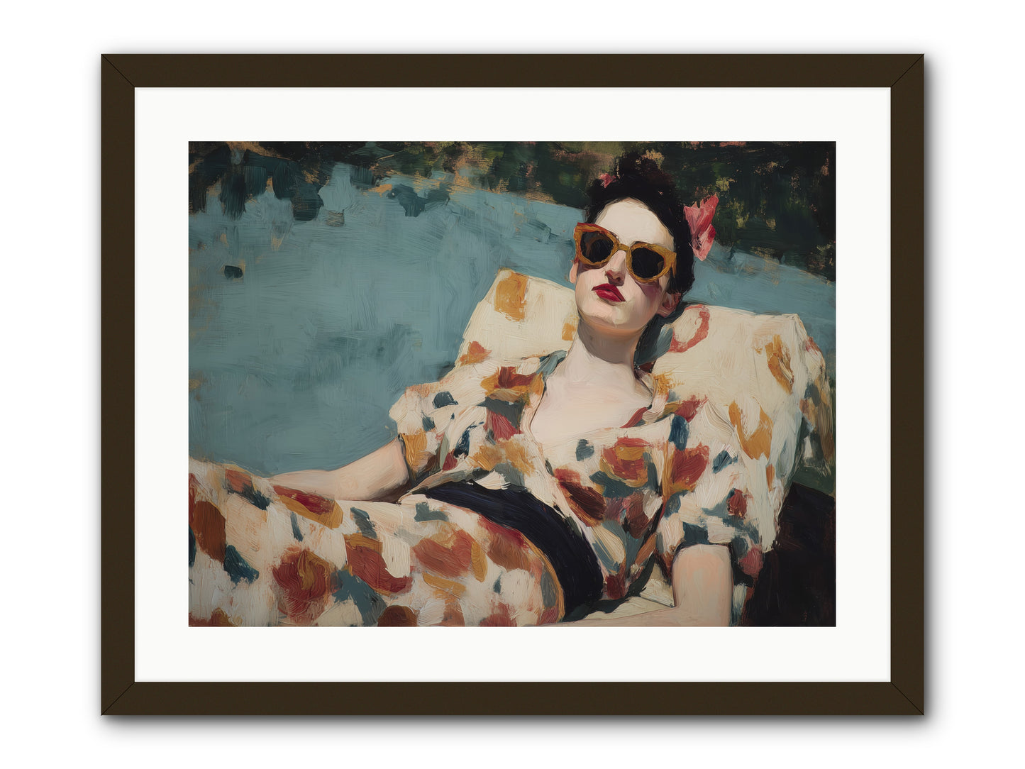 Rose-Colored Life -- Framed Print - Black 24x18