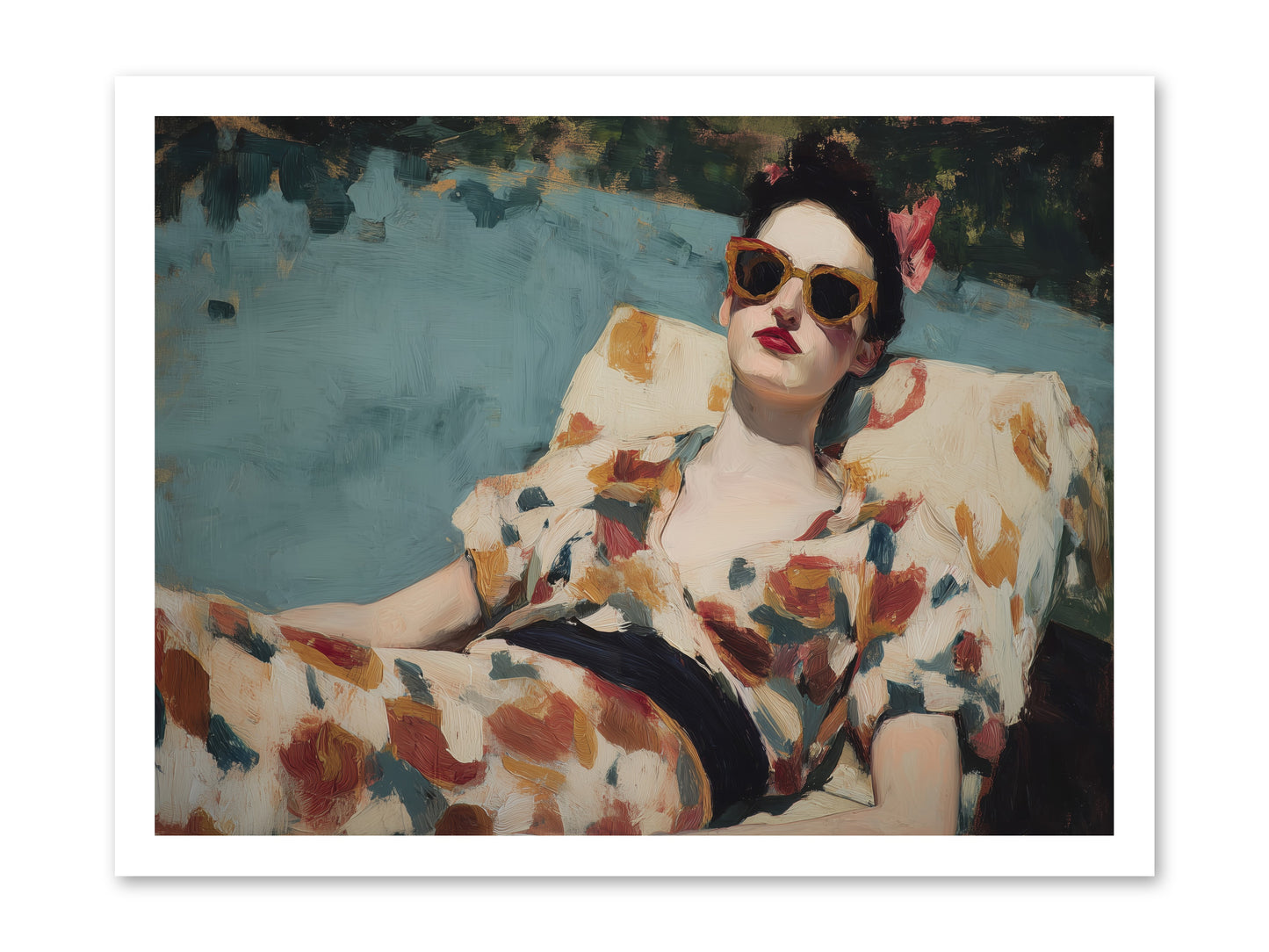 Rose-Colored Life -- Loose Canvas Print 24x18
