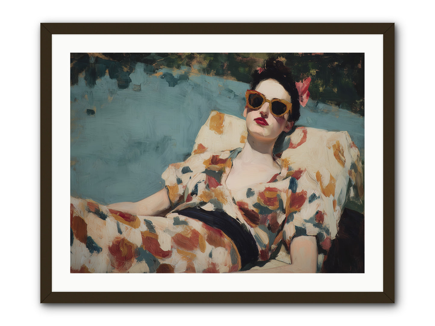 Rose-Colored Life -- Framed Print - Black 32x24