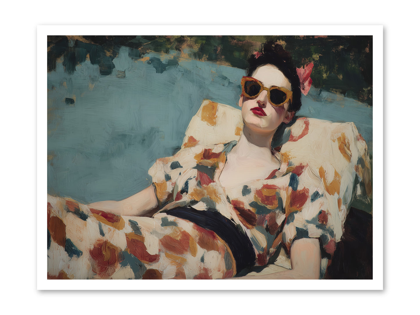 Rose-Colored Life -- Loose Canvas Print 32x24