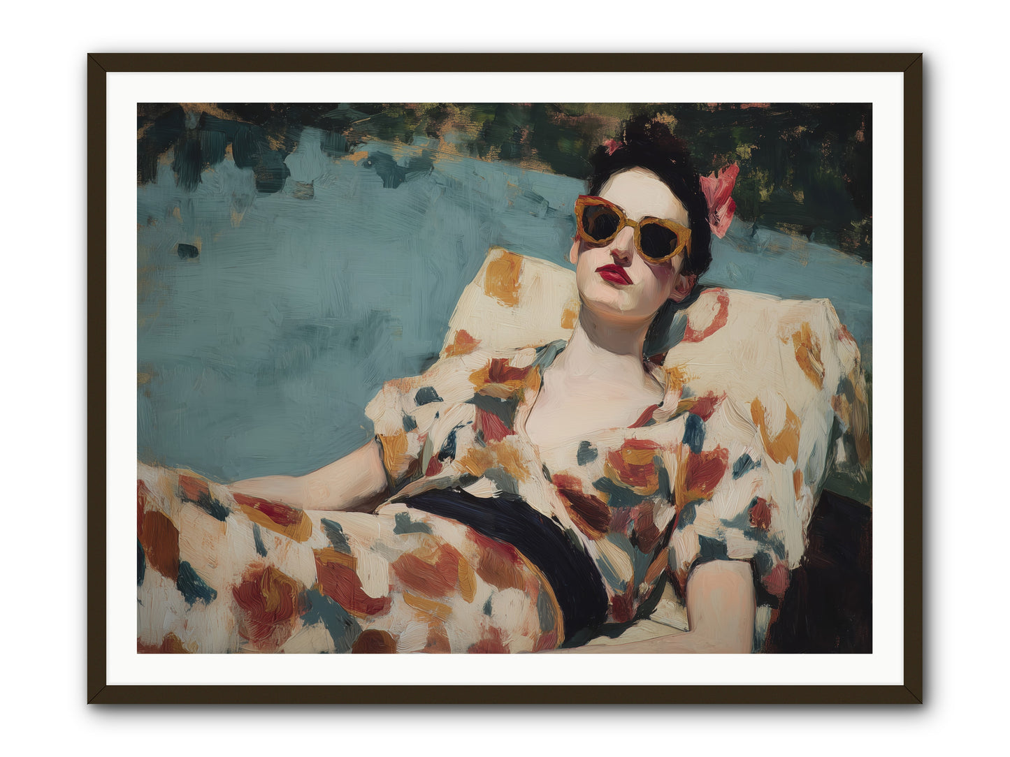 Rose-Colored Life -- Framed Print - Black 48x36