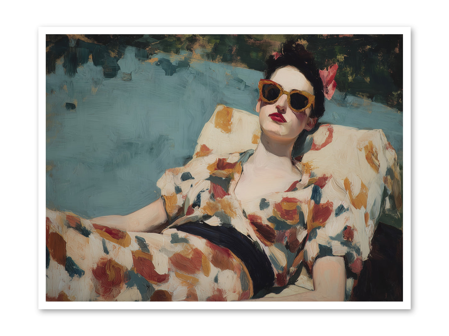 Rose-Colored Life -- Loose Canvas Print 48x36