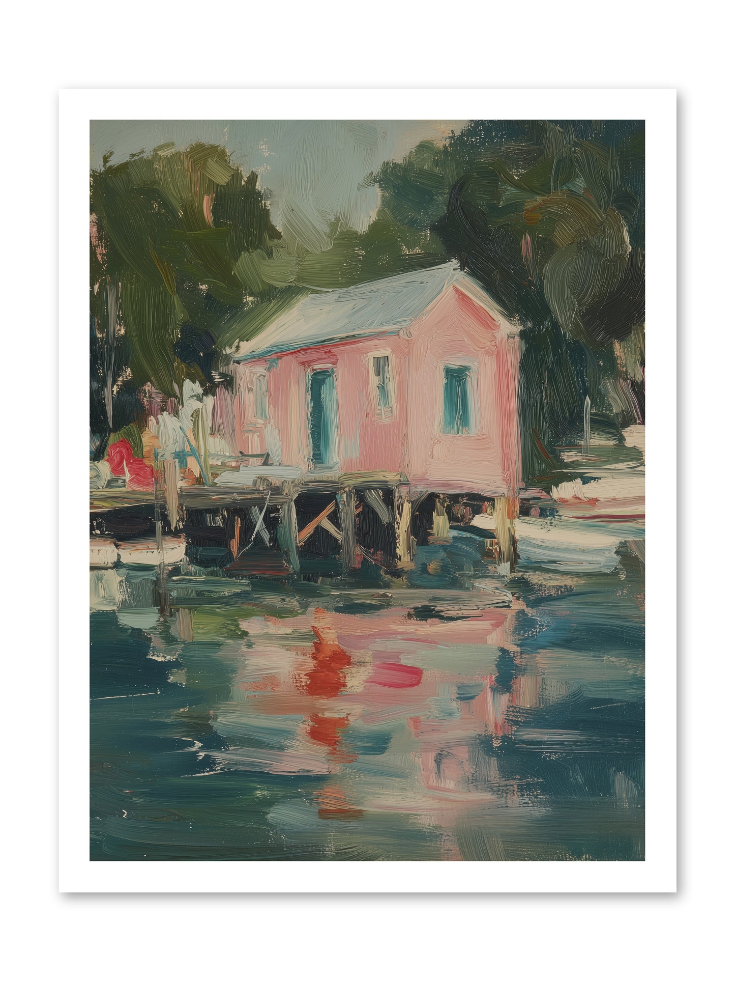 Rose Cottage -- Paper Print 18x24