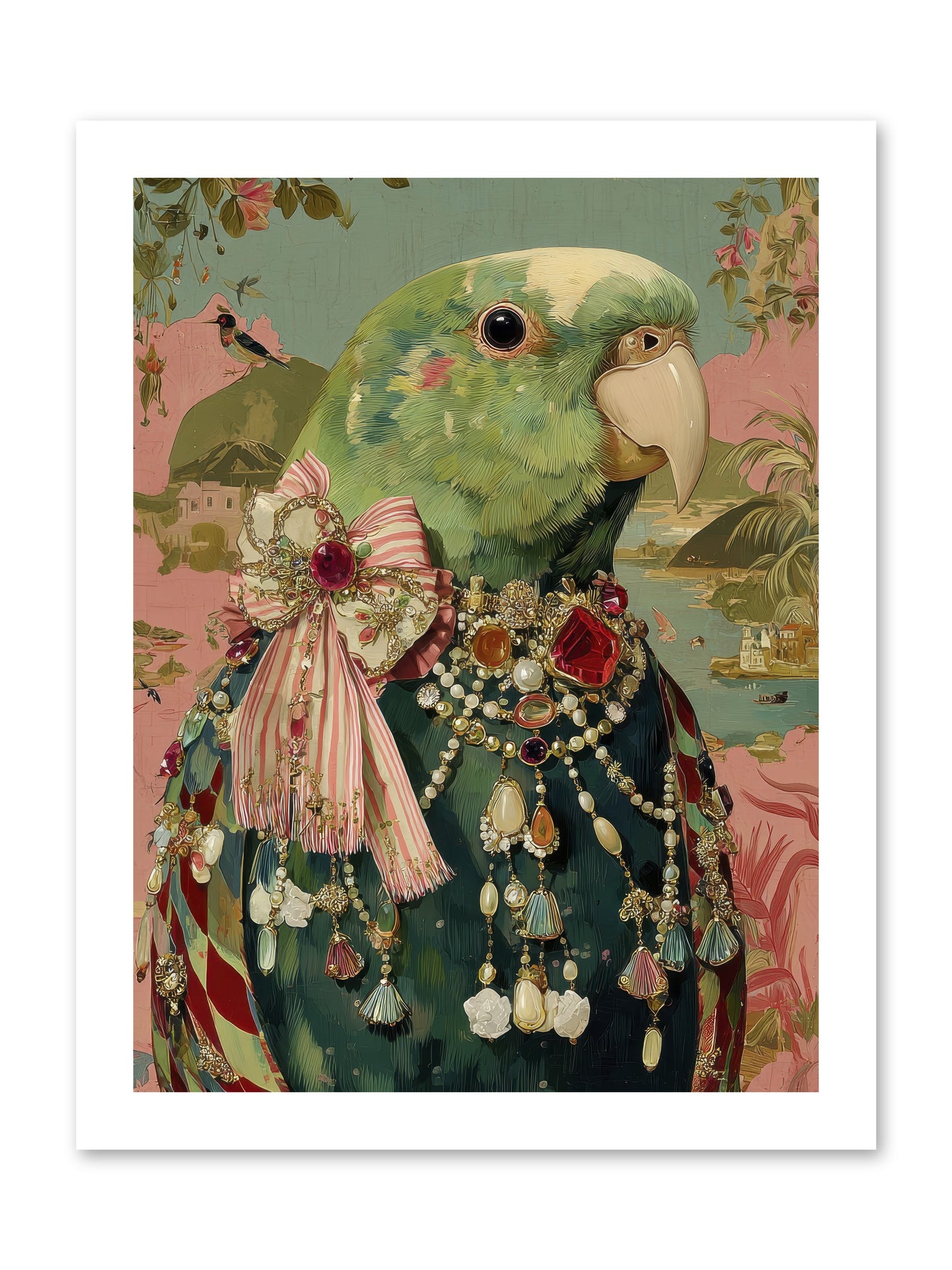 Rose Petals Before the Curtain -- Loose Canvas Print 12x16