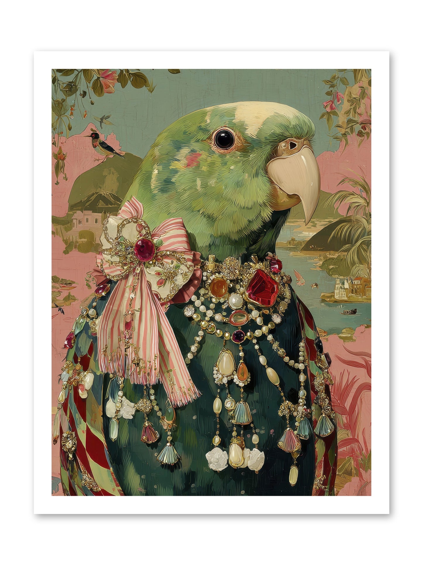 Rose Petals Before the Curtain -- Loose Canvas Print 18x24