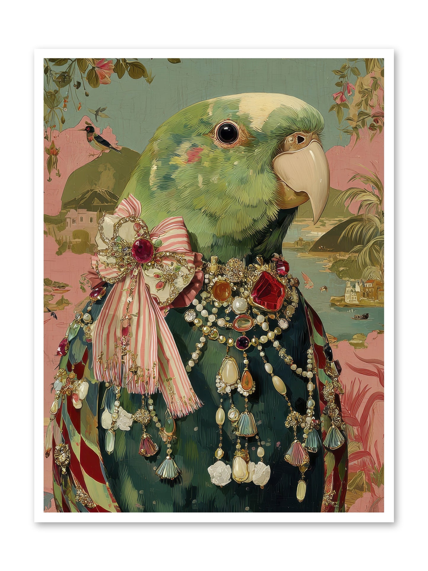 Rose Petals Before the Curtain -- Loose Canvas Print 36x48