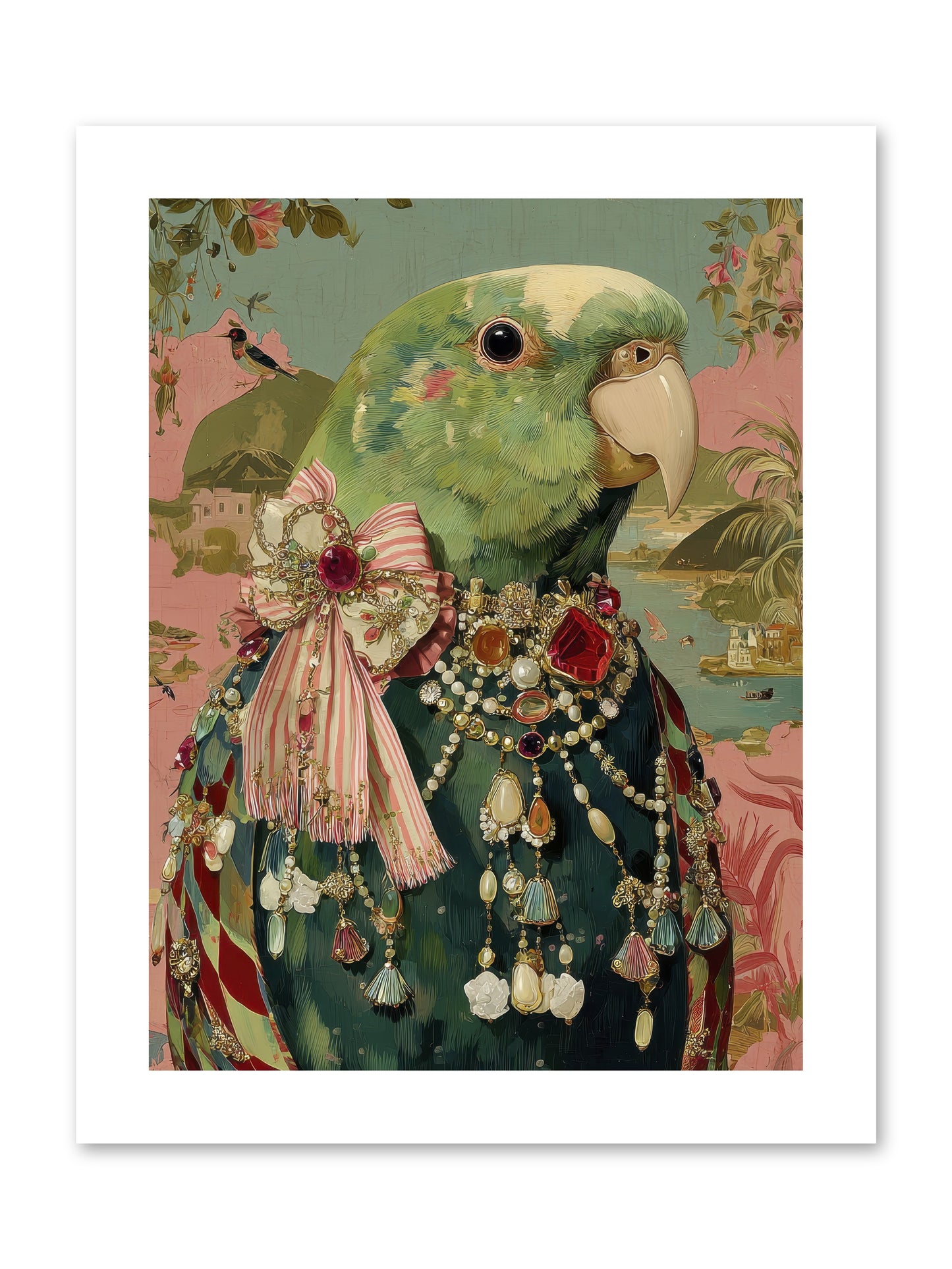 Rose Petals Before the Curtain -- Paper Print 9x12