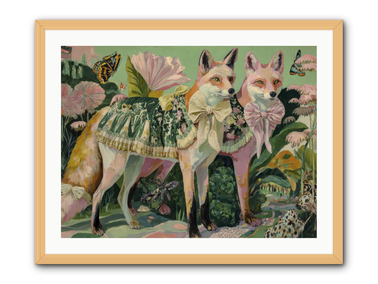 Rose Whisper No.2 -- Framed Print - Natural 32x24