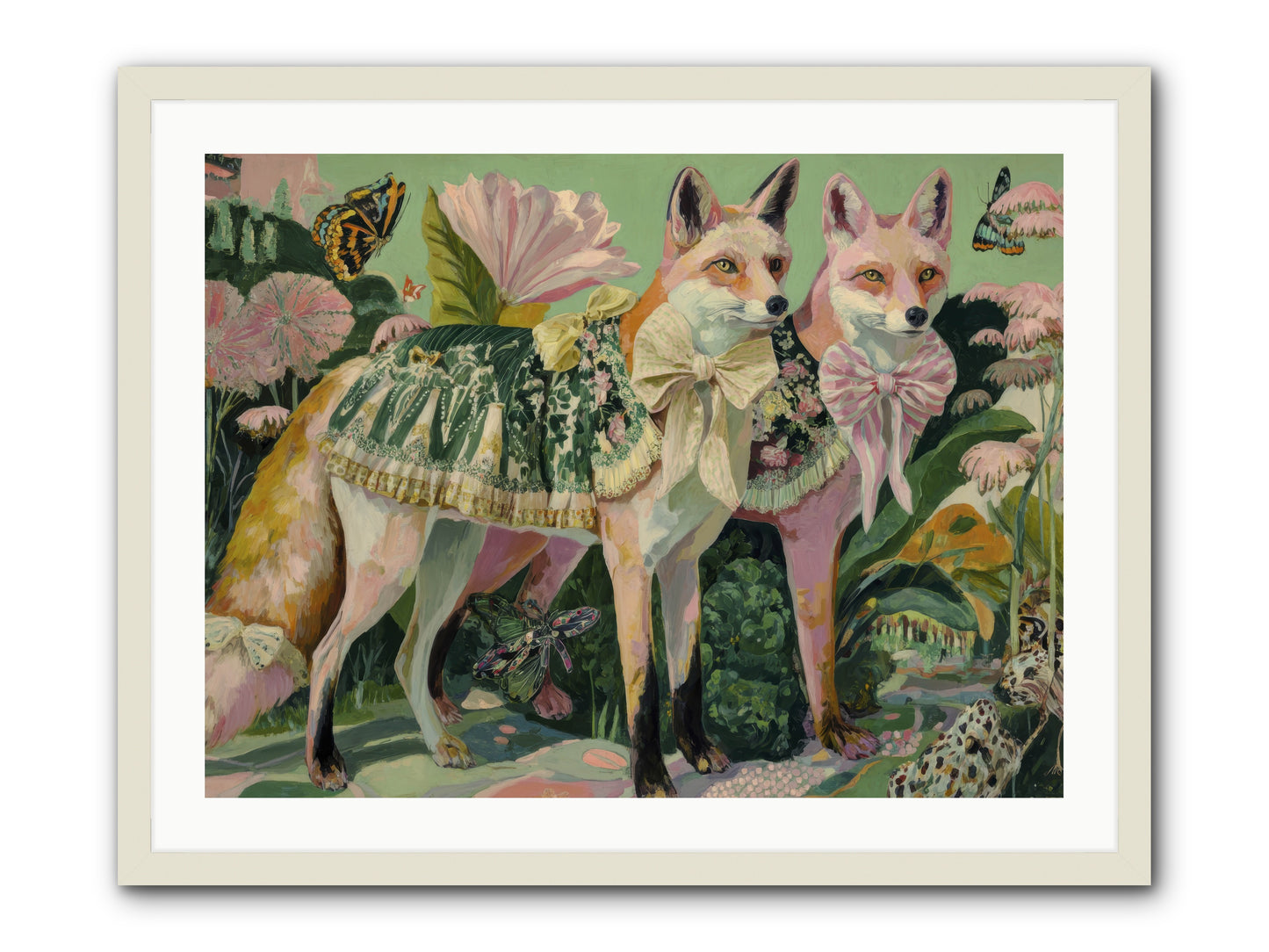 Rose Whisper No.2 -- Framed Print - White 32x24
