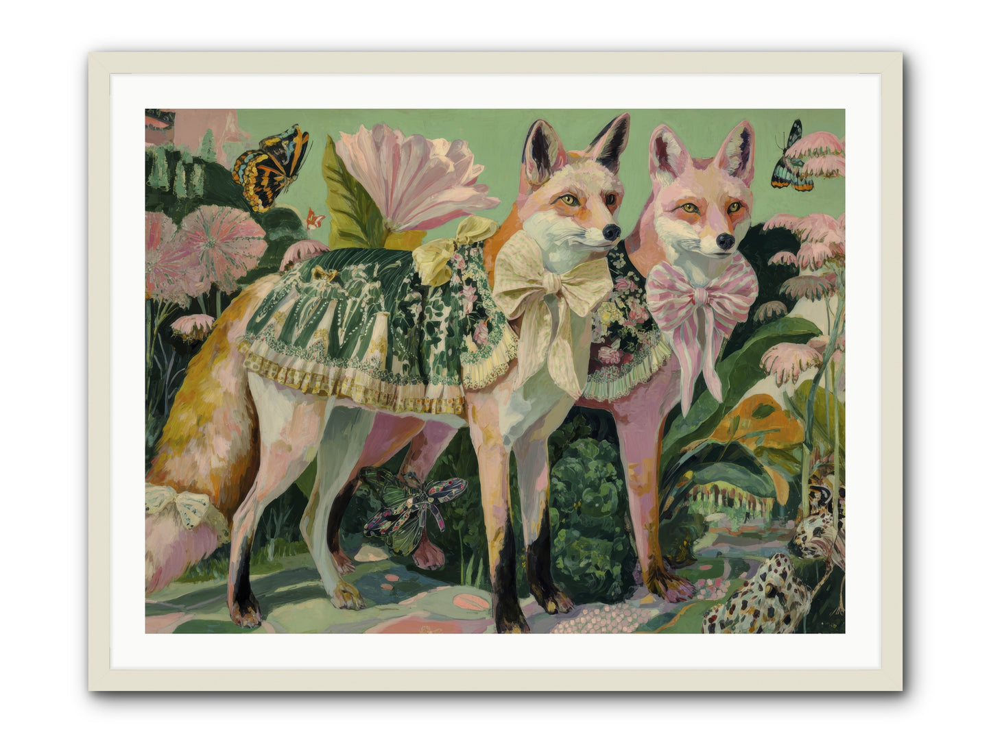 Rose Whisper No.2 -- Framed Print - White 40x30