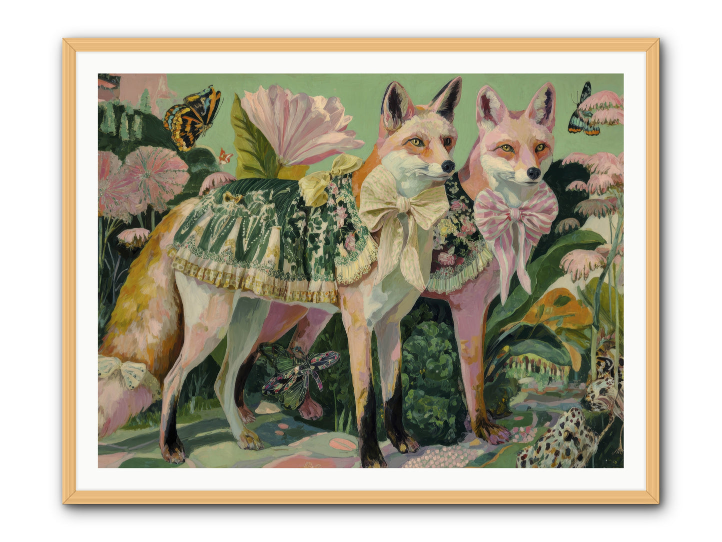 Rose Whisper No.2 -- Framed Print - Natural 48x36