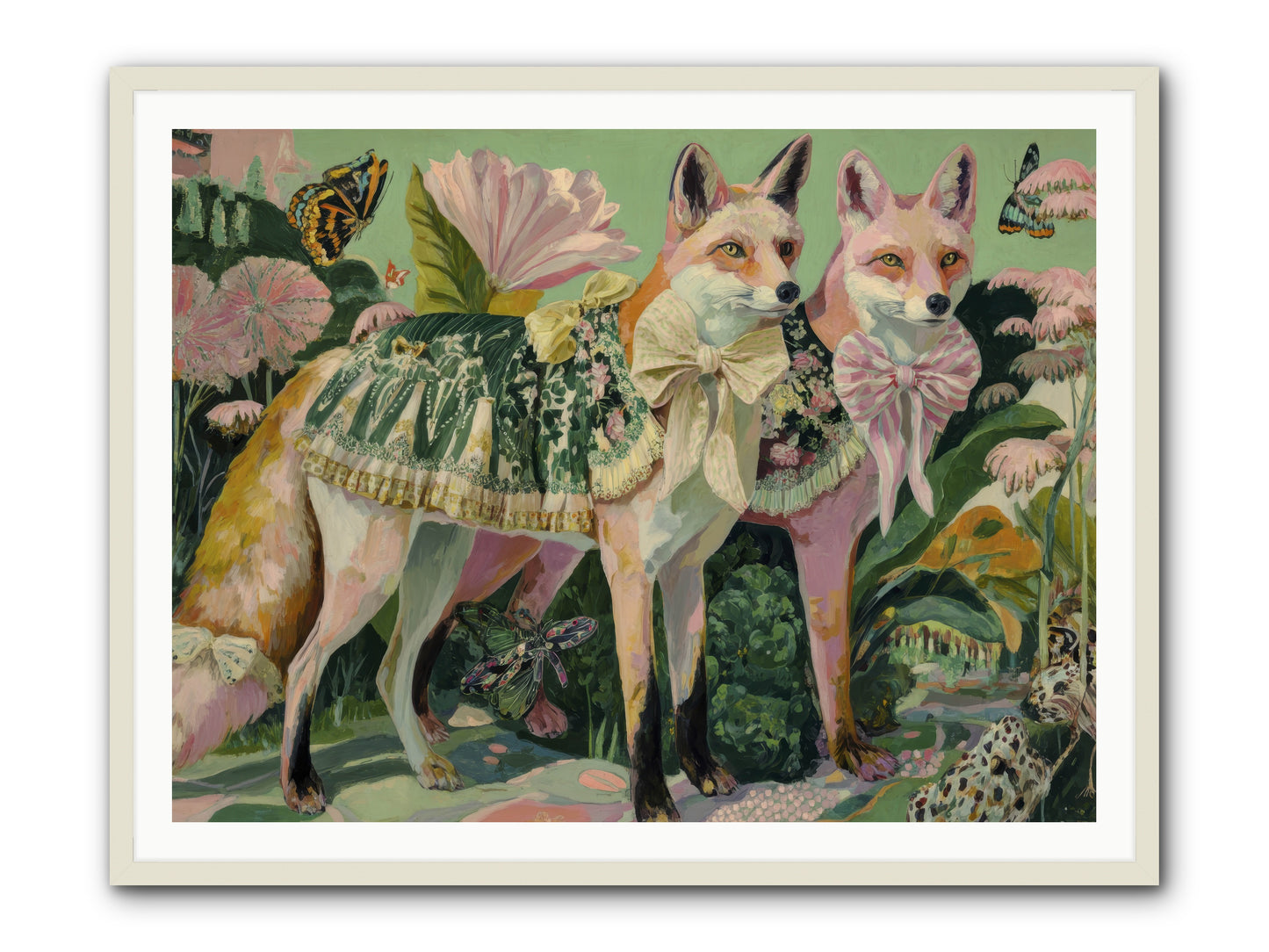 Rose Whisper No.2 -- Framed Print - White 48x36