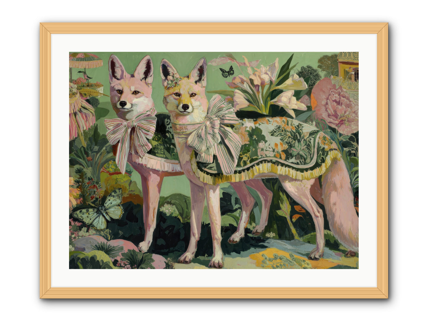 Rose Whisper no.1 -- Framed Print - Natural 32x24