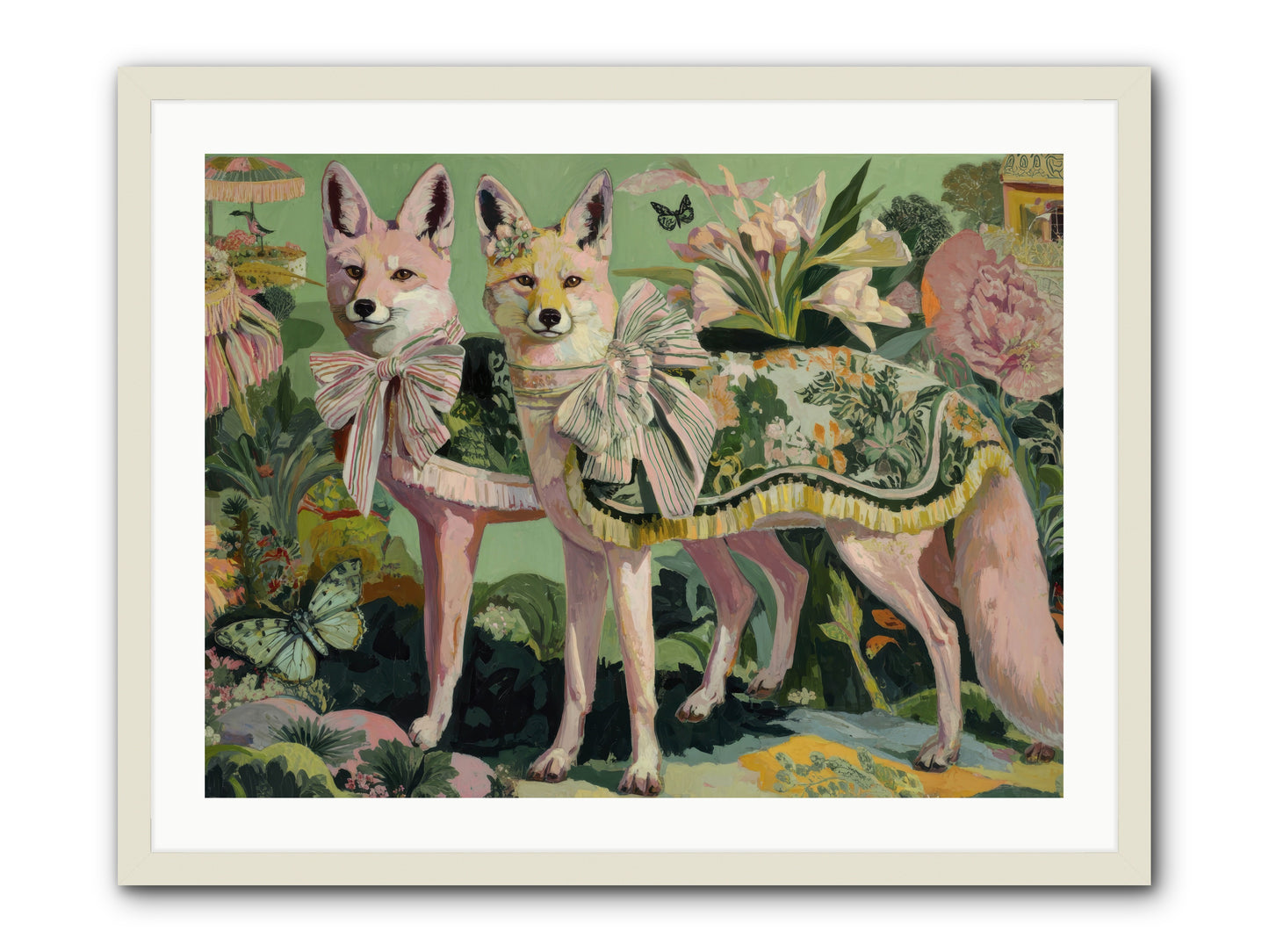 Rose Whisper no.1 -- Framed Print - White 32x24