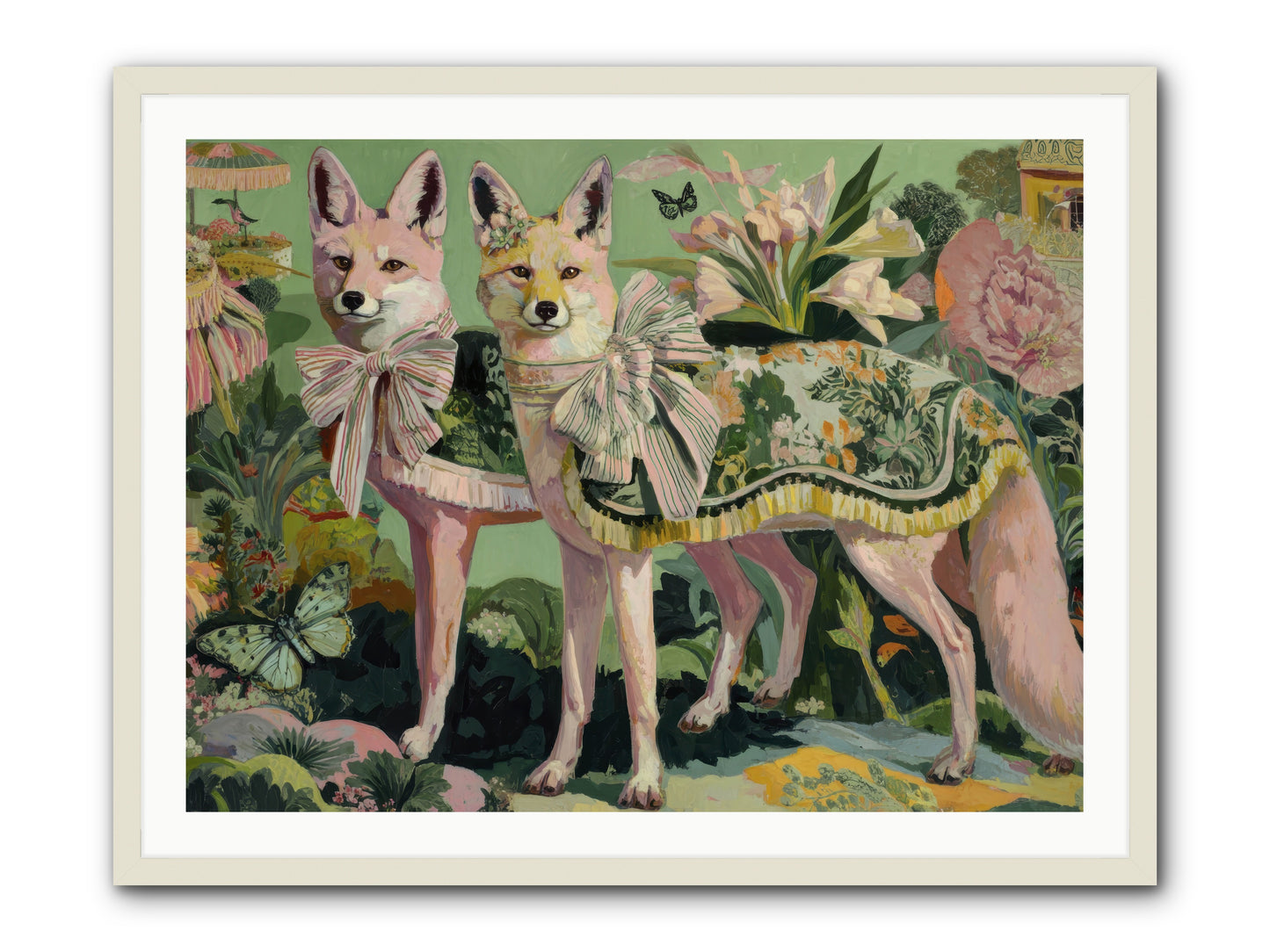 Rose Whisper no.1 -- Framed Print - White 40x30