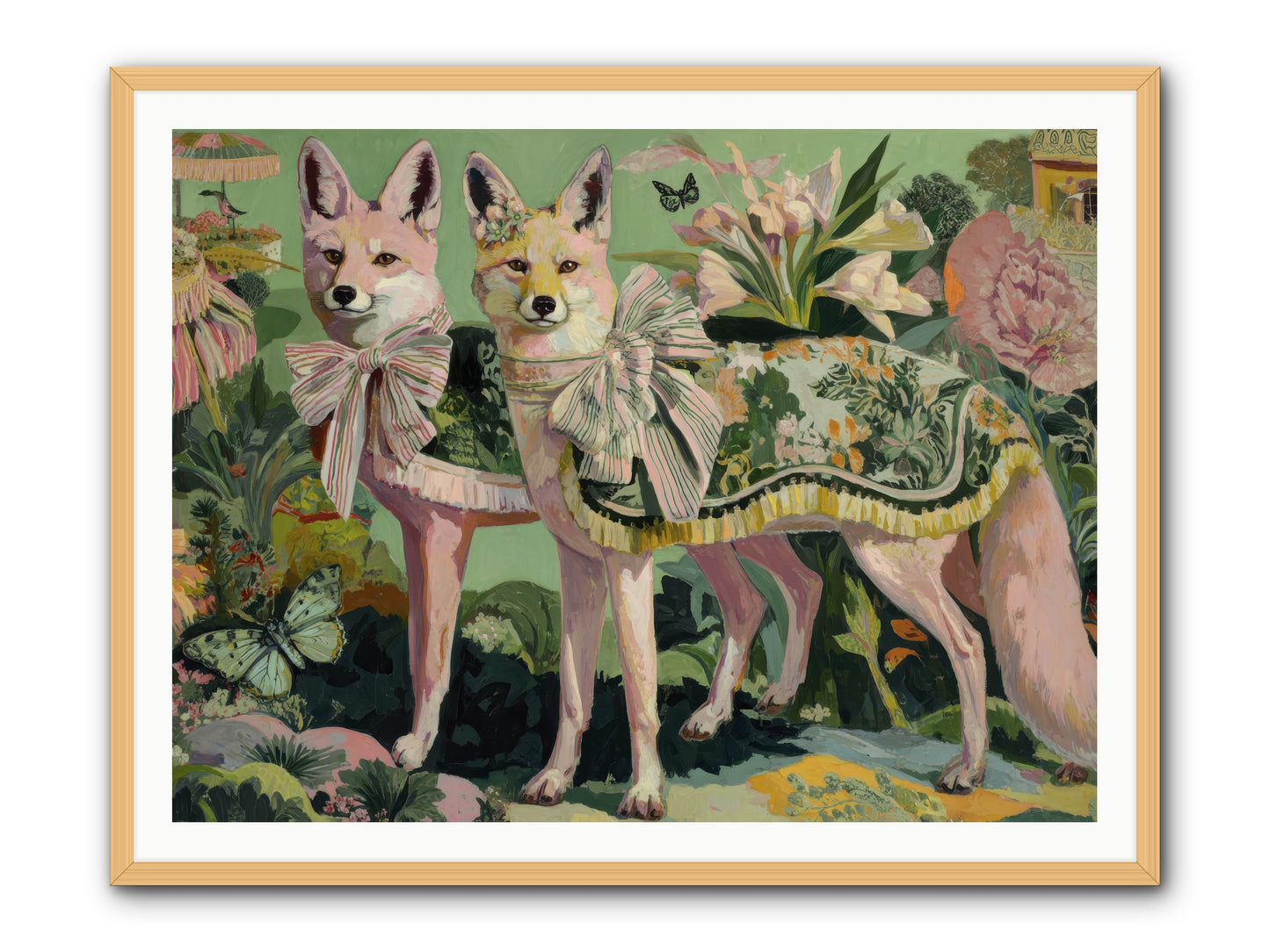 Rose Whisper no.1 -- Framed Print - Natural 48x36