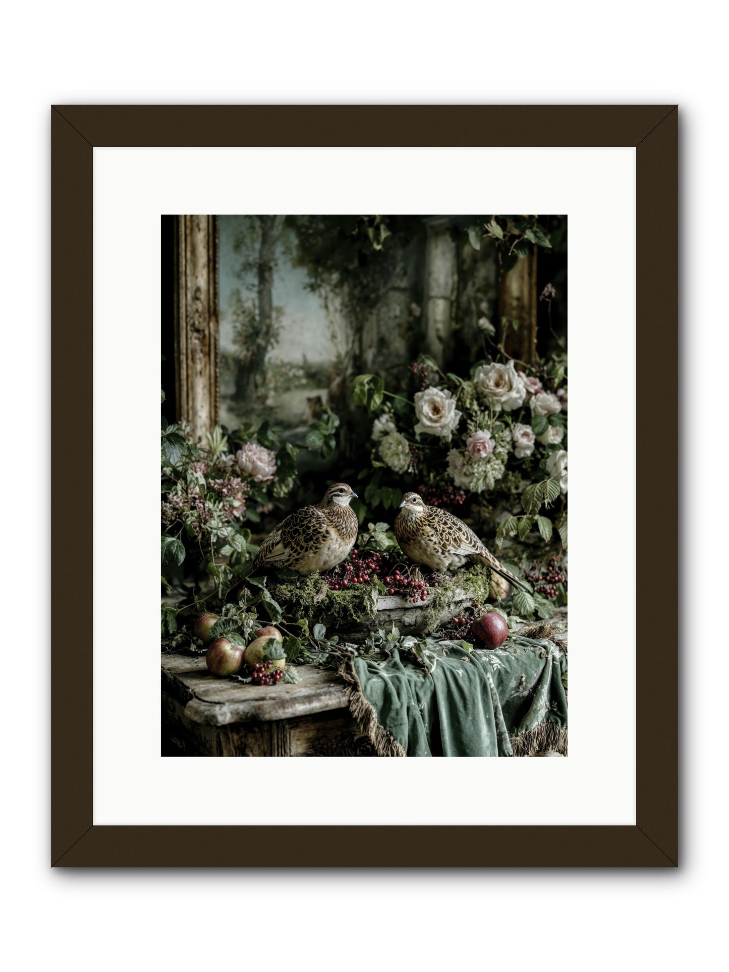 Rose muses -- Framed Print - Black 12x16