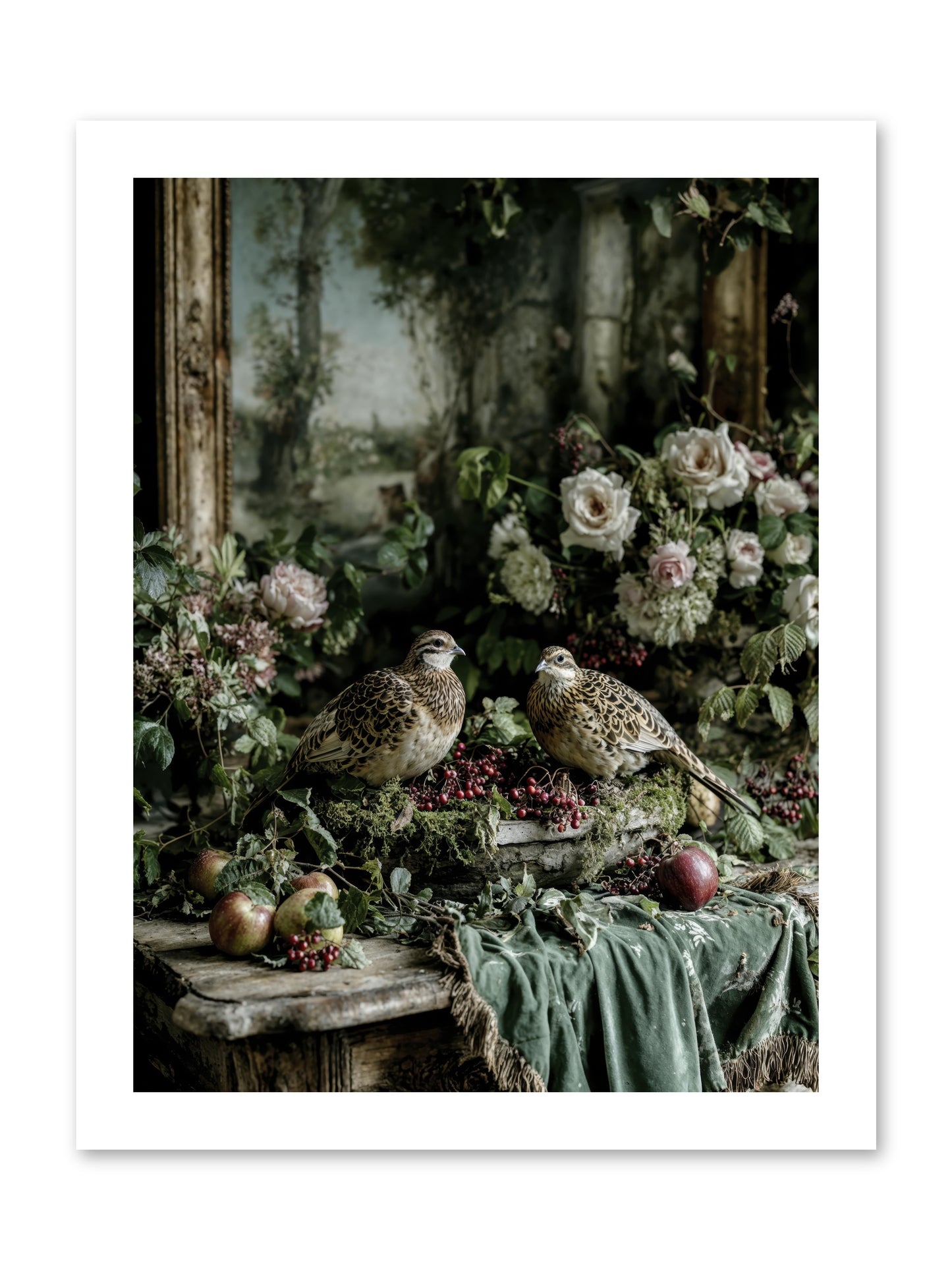 Rose muses -- Paper Print 12x16