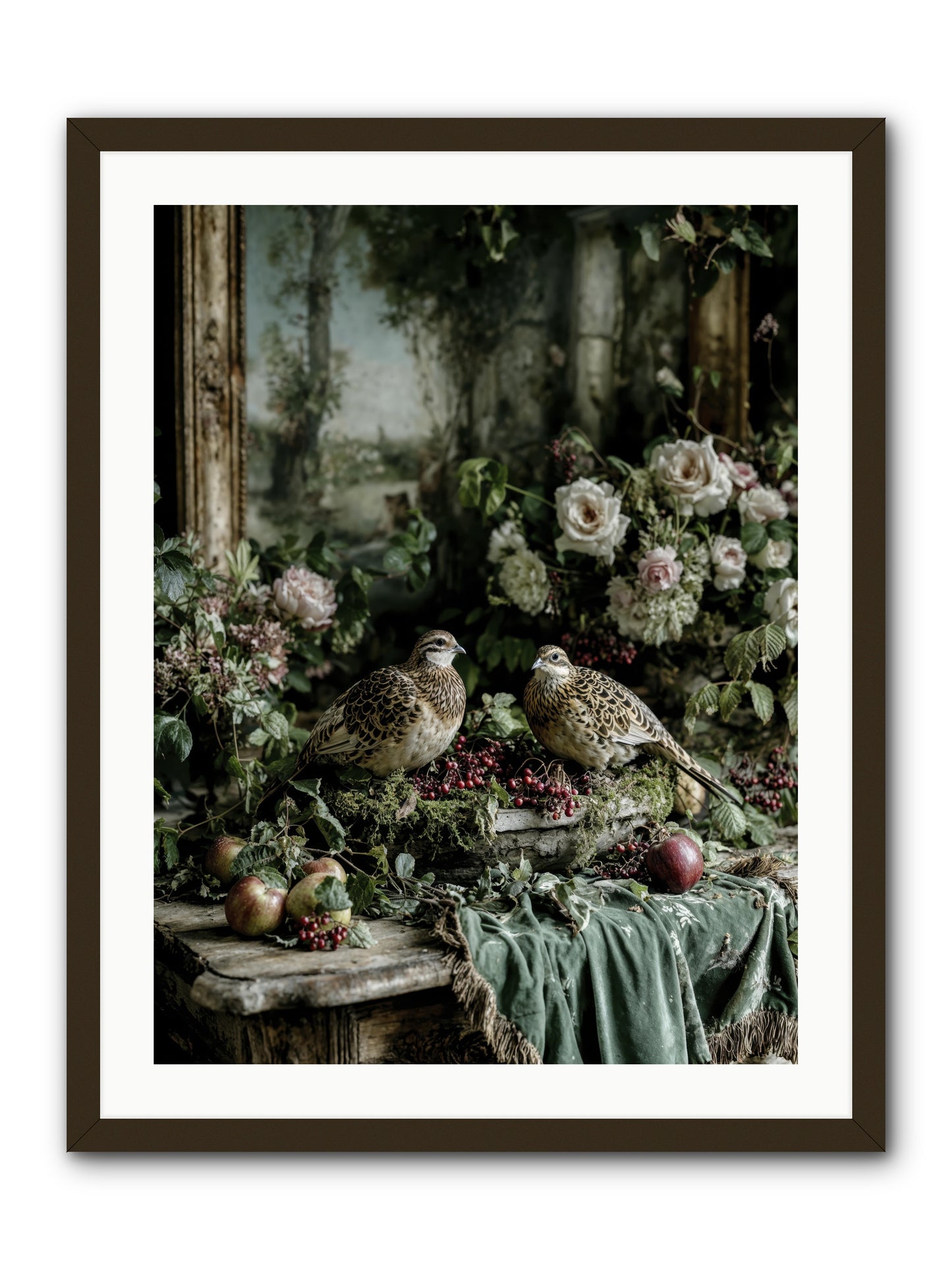 Rose muses -- Framed Print - Black 24x32