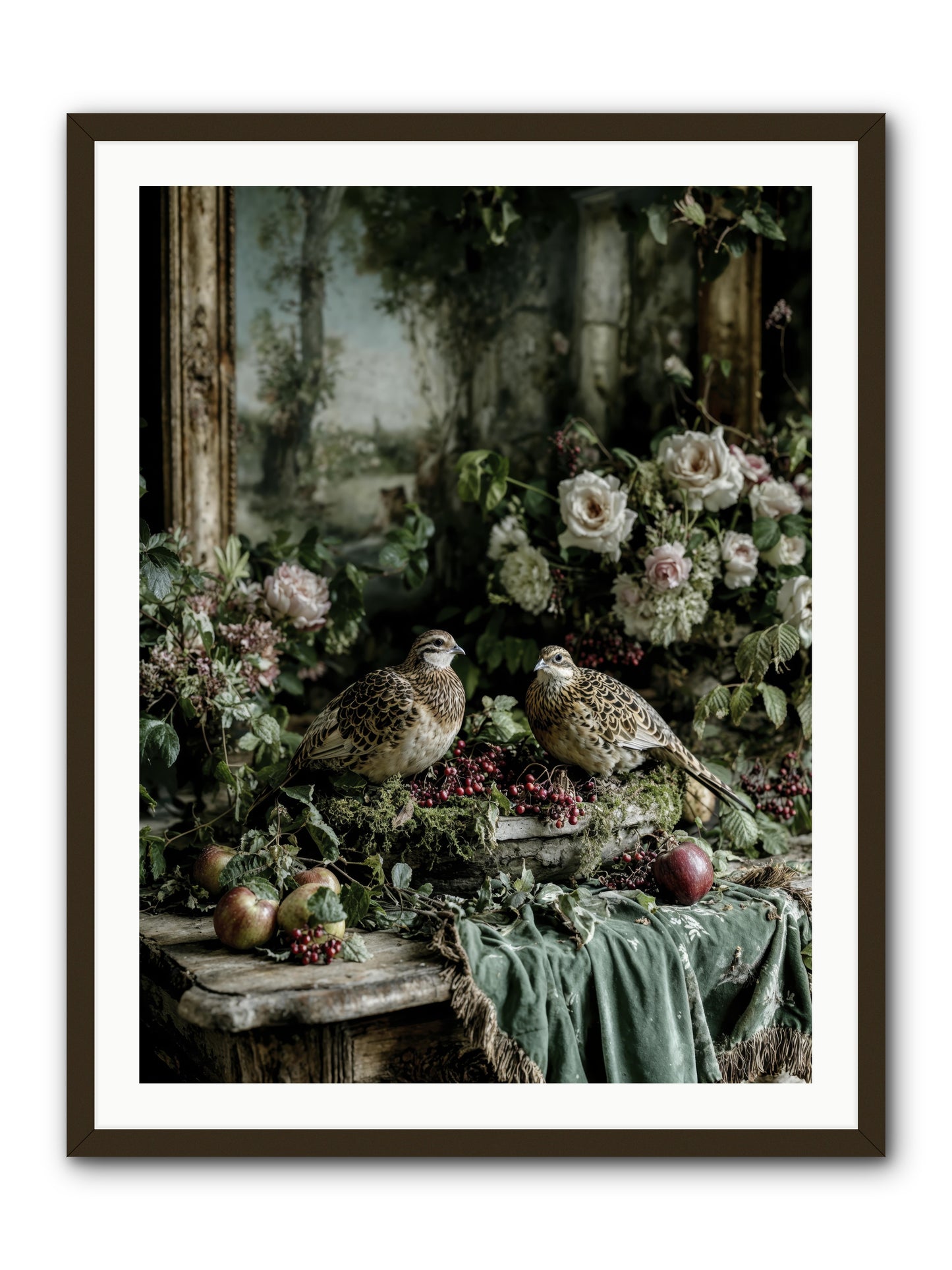 Rose muses -- Framed Print - Black 30x40