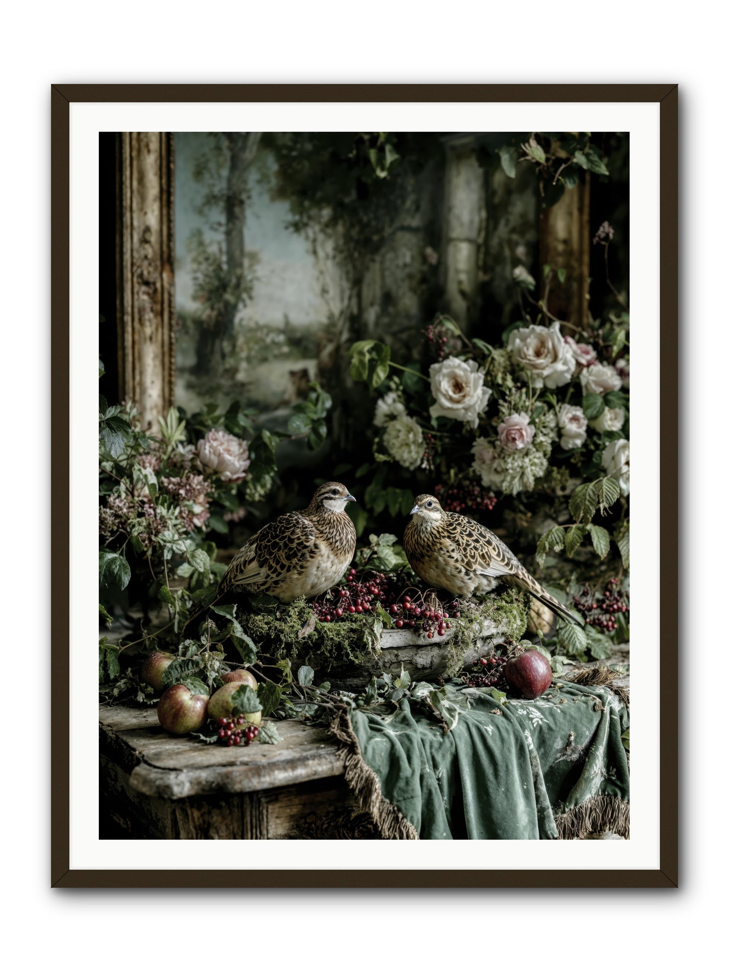 Rose muses -- Framed Print - Black 36x48