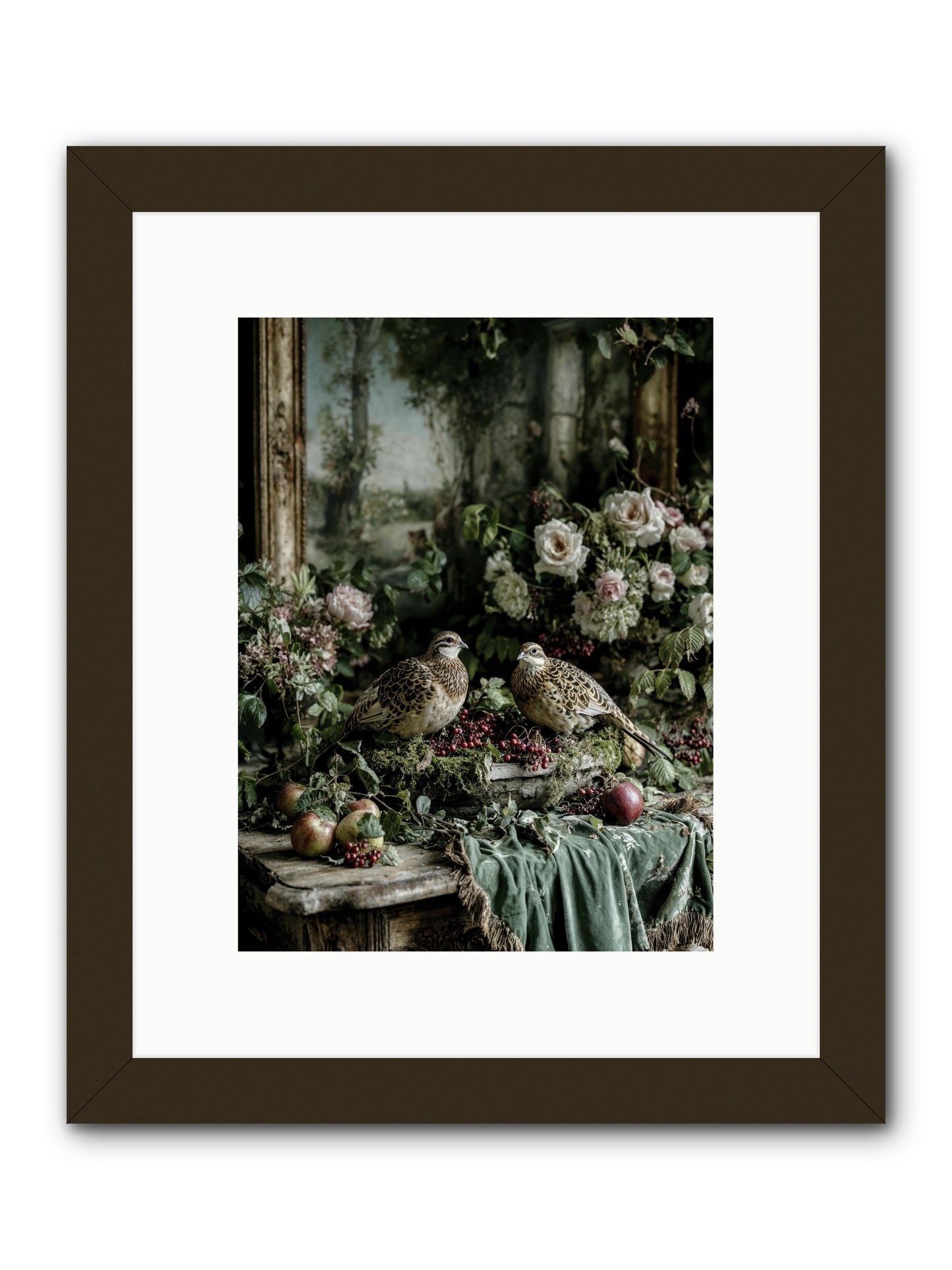 Rose muses -- Framed Print - Black 9x12